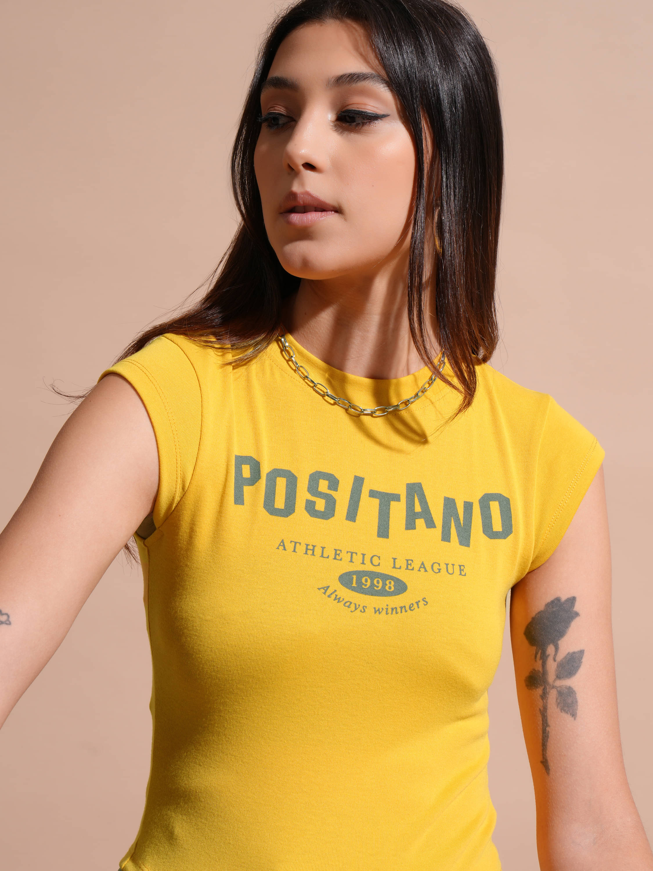 Tokyo Talkies Women's Polyester Regular Top ( Yellow ) Tokyo Talkies Women's Polyester Regular Top ( Yellow )