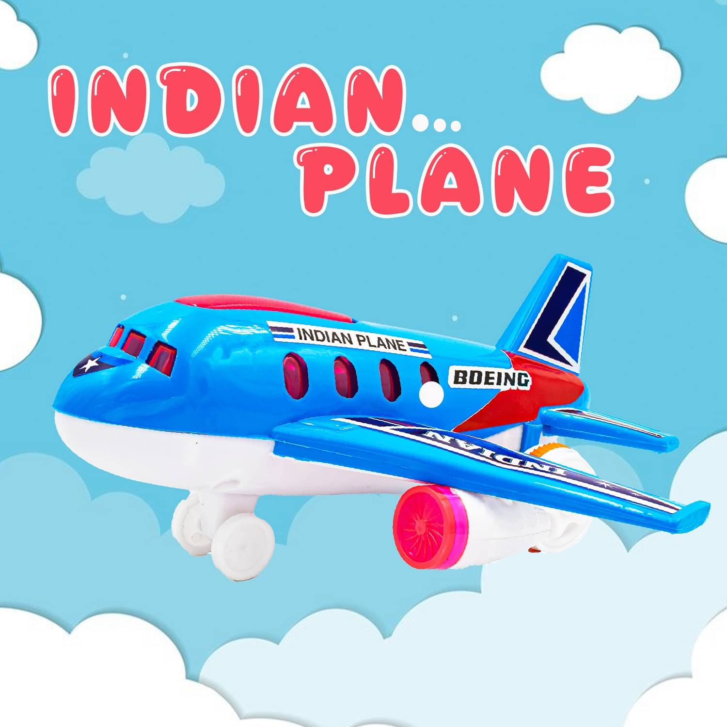     			Toybharat Indian Plane Friction Power Toys | Best Birthday Gift Toy for Kids