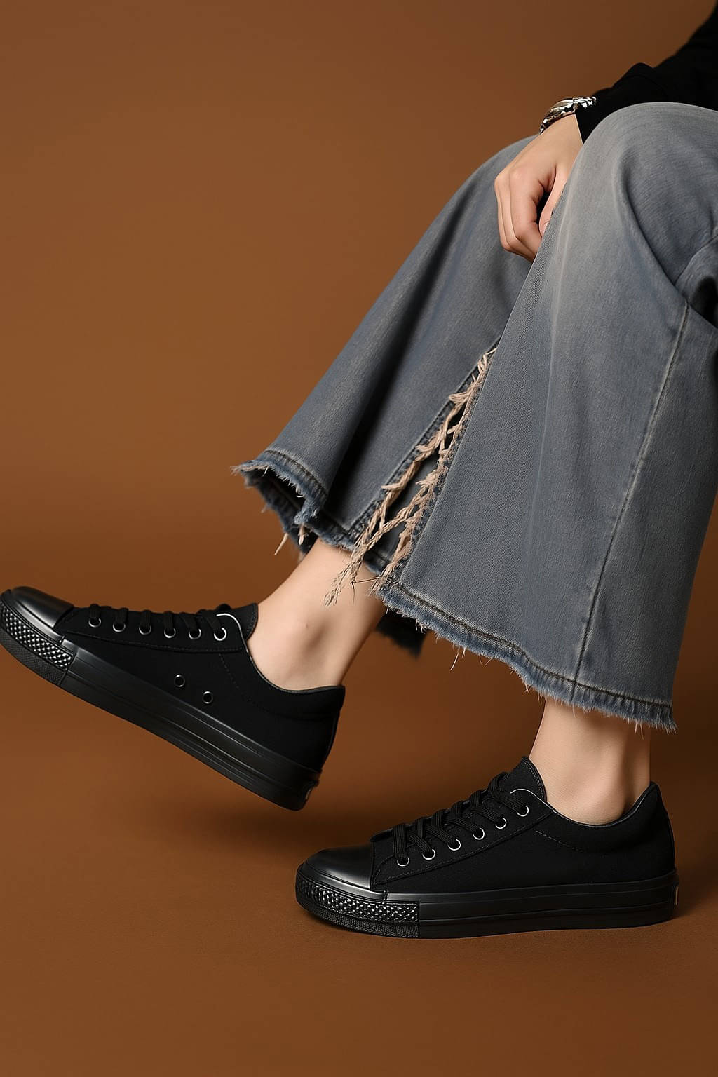    			Trenduty Black Men's Lifestyle Shoes