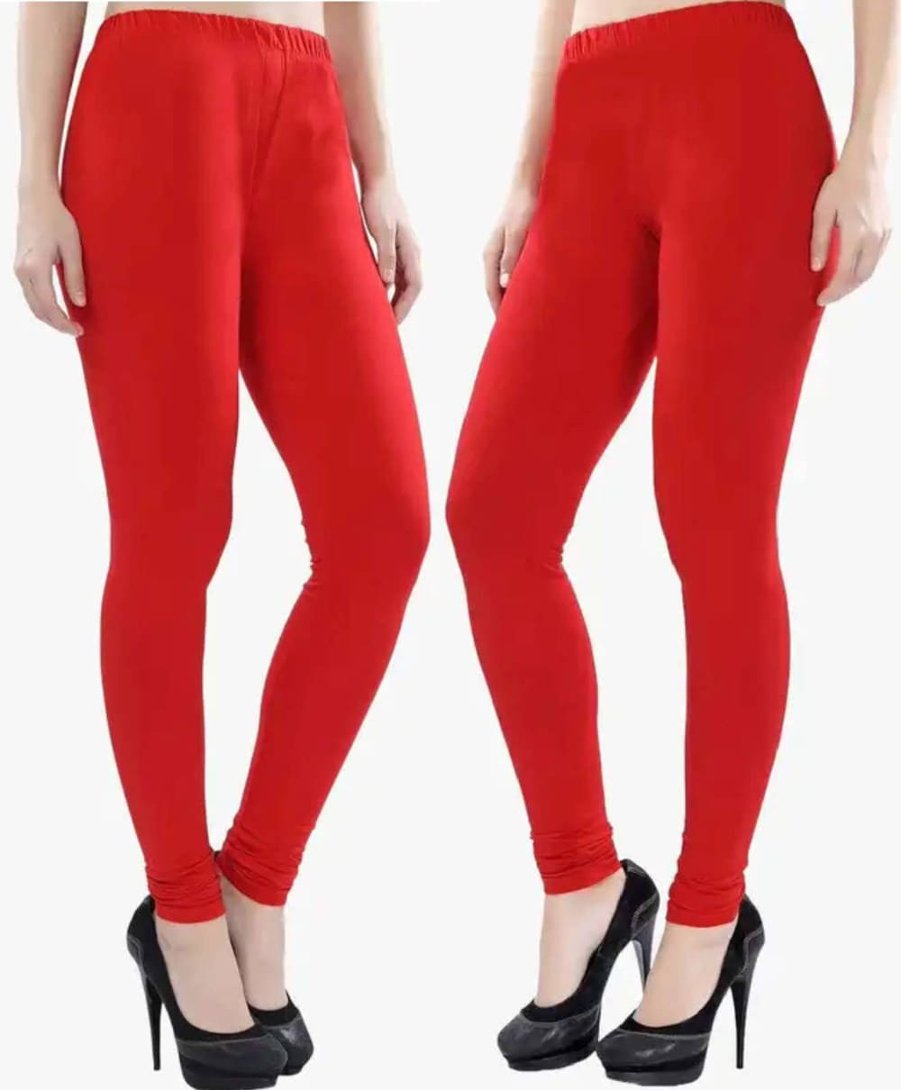     			ULTIMATE SHOPPING NETWORK Pack of 2 Cotton Women Legging ( Red )