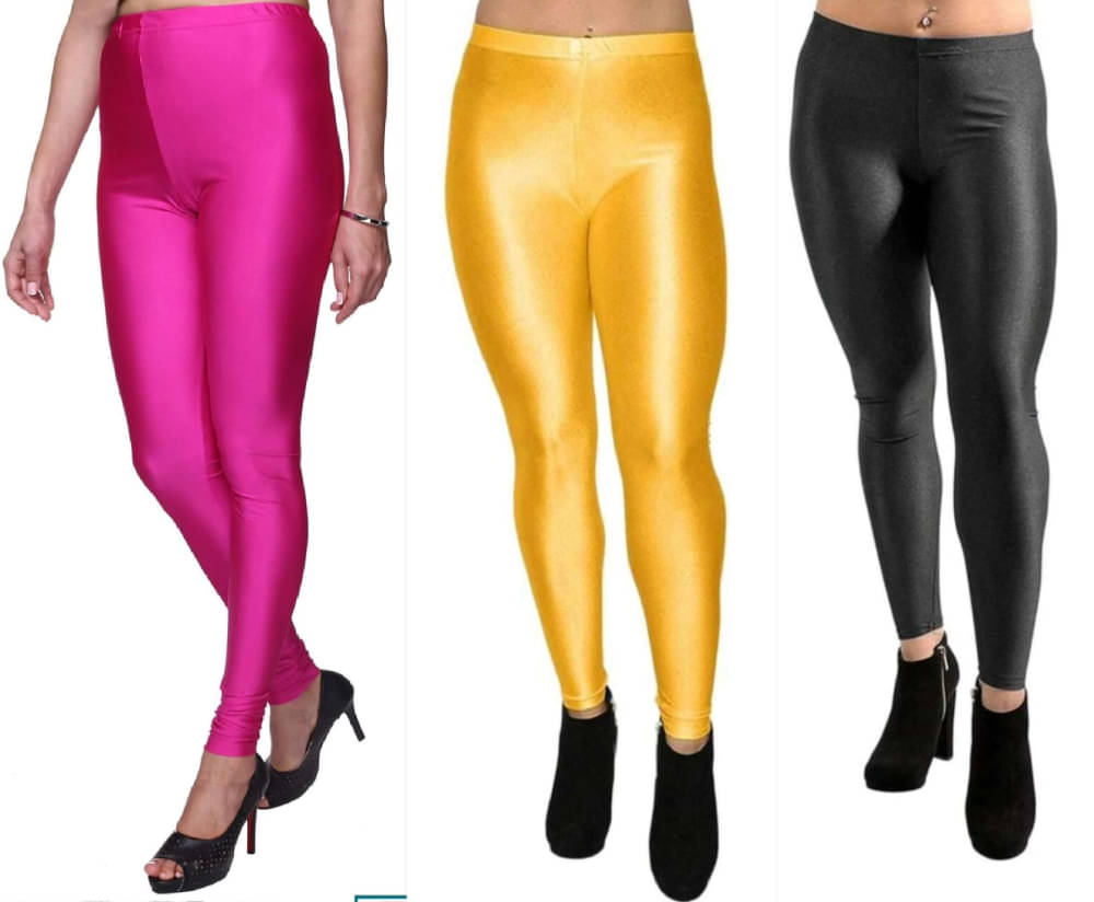 ULTIMATE SHOPPING NETWORK Pack of 3 Lycra Women Legging ( Multicolor 8 ) ULTIMATE SHOPPING NETWORK Pack of 3 Lycra Women Legging ( Multicolor 8 )