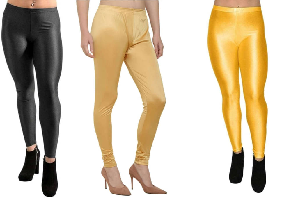     			ULTIMATE SHOPPING NETWORK Pack of 3 Lycra Women Legging ( Multicolor 4 )