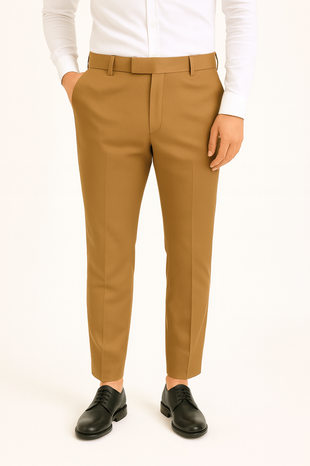     			VALENOR Slim Men's Formal Trouser - Khaki ( Pack of 1 )