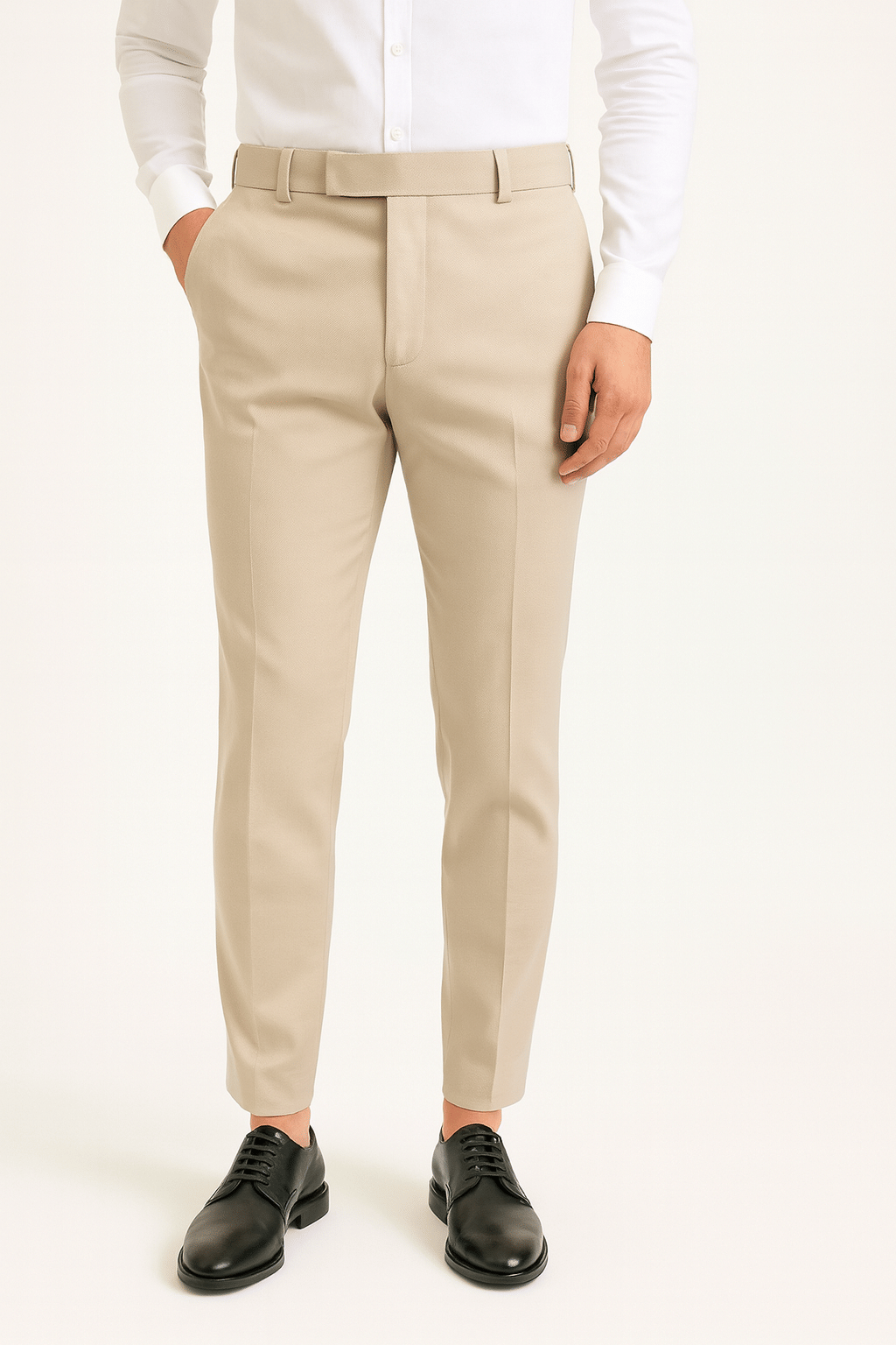     			VALENOR Slim Men's Formal Trouser - Cream ( Pack of 1 )