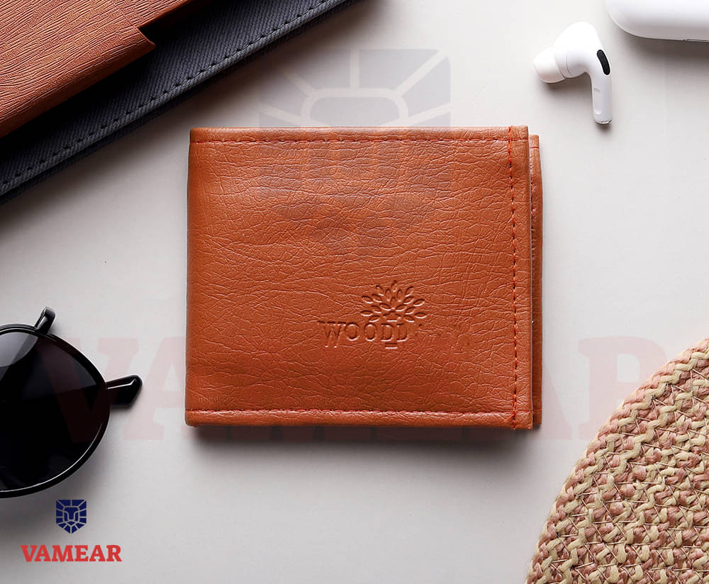     			VAMEAR EXCLUSIVE Faux Leather Solid Men's Two Fold Wallet,Regular Wallet With 6 Slots For Card ( Tan , Pack of 1 )