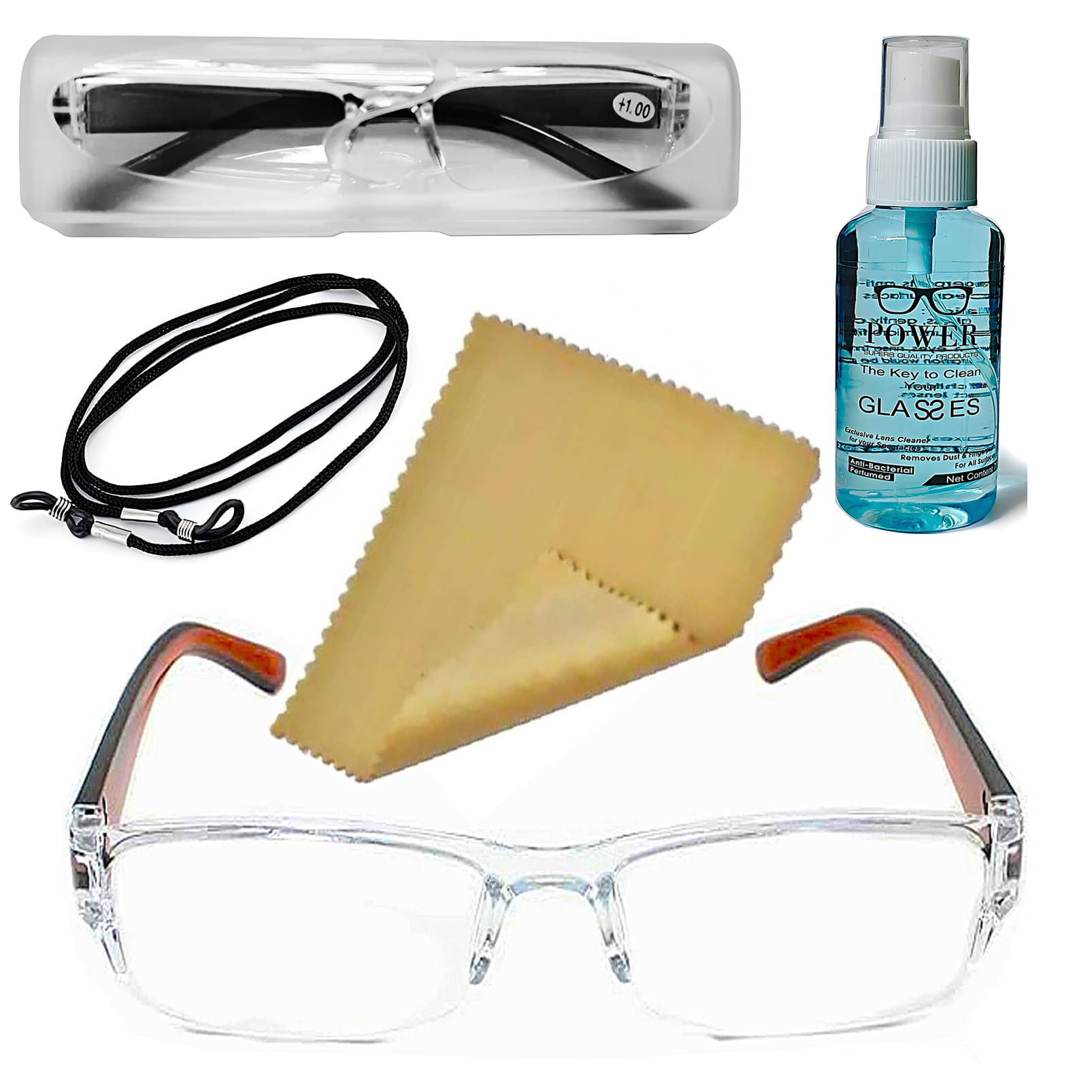    			Valencia Rectangle Half Rim Reading Glasses