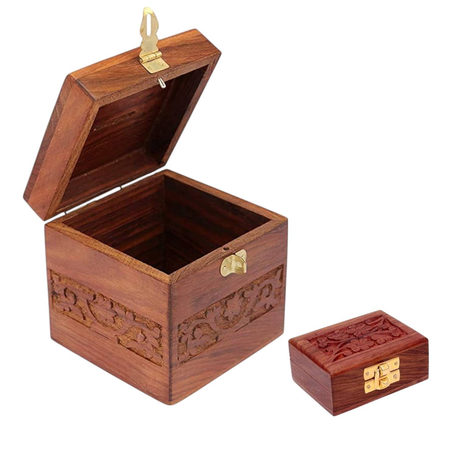     			WOODENOLOGY Wood Brown Piggy Bank ( Pack of 2 )