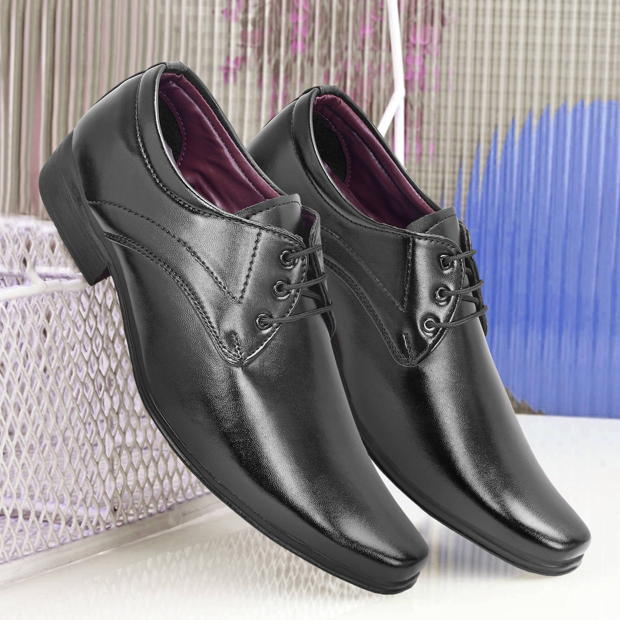     			Zavoox Black Men's Oxford Formal Shoes