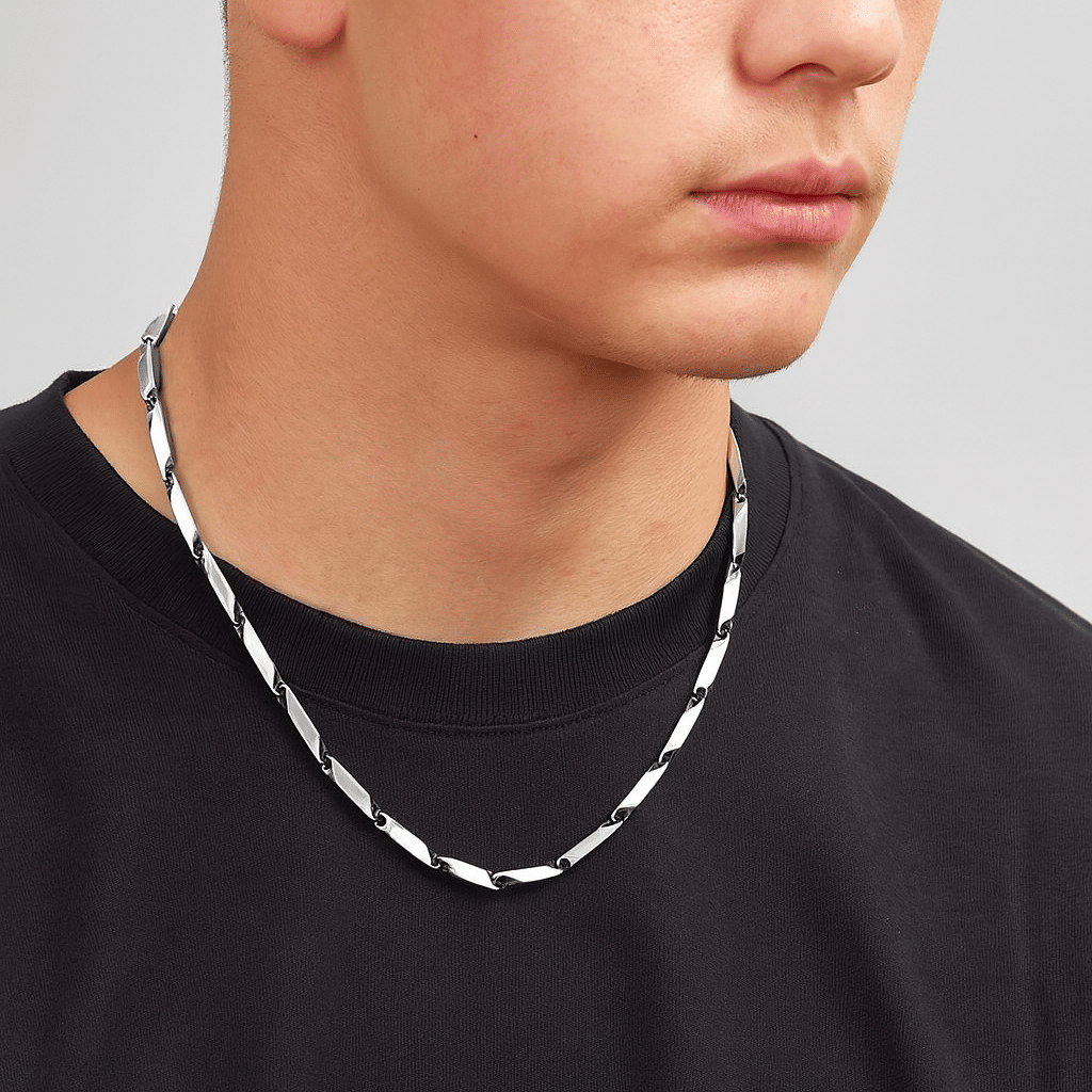    			draky jewels Silver Plated Chain ( Set of 1 )
