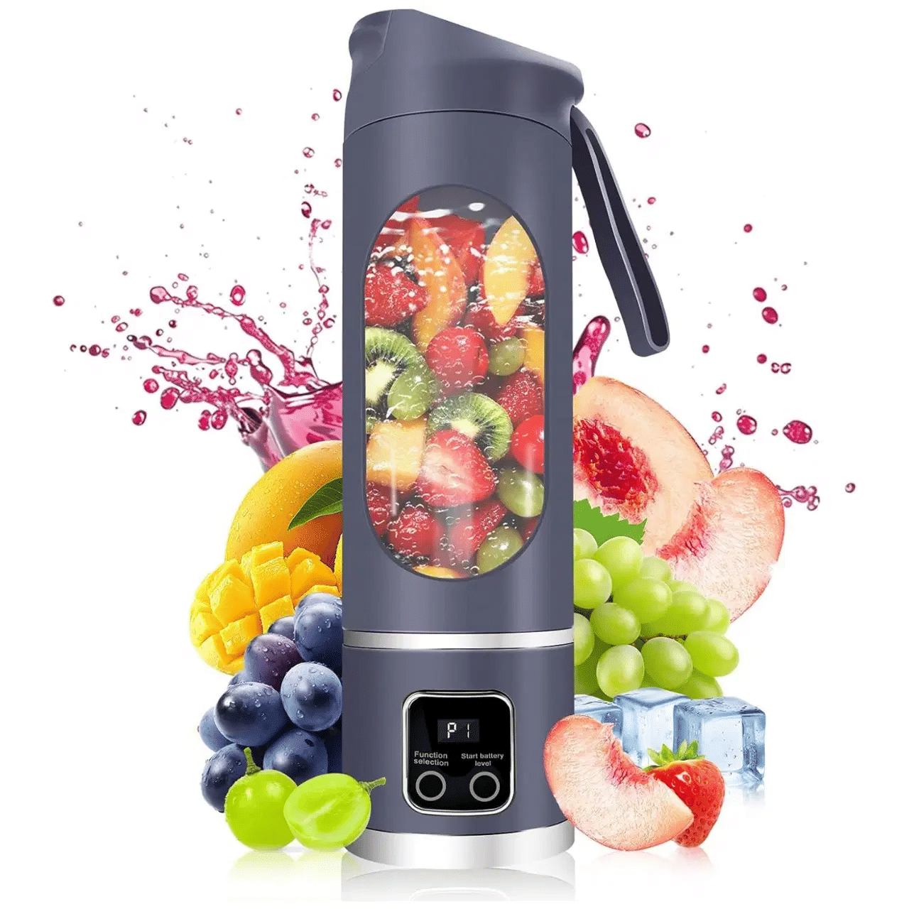     			sakimo Purple 12 Blade Juicer 100 Hand Blender Electric Whisker