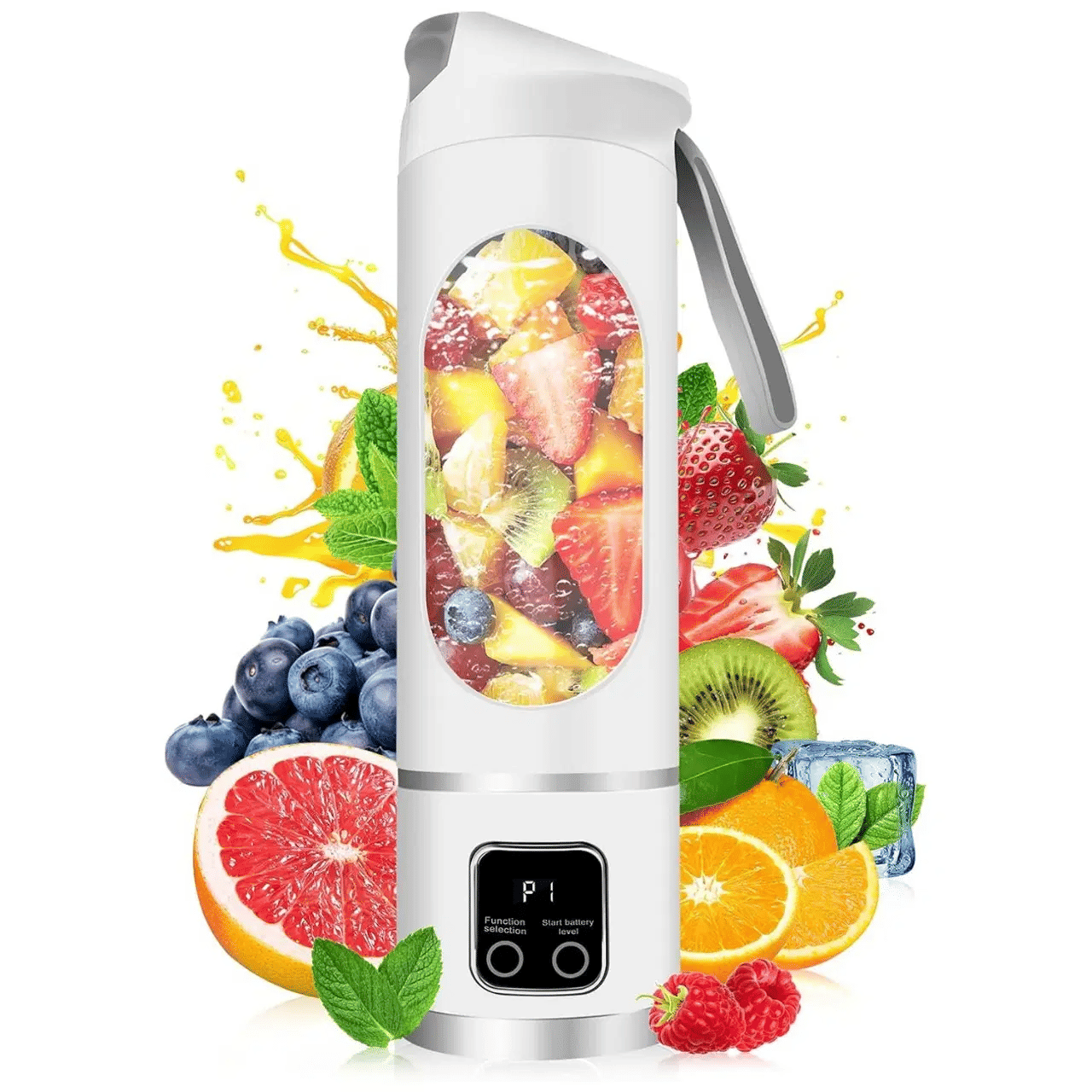 sakimo White 12 Blade Juicer 100 Hand Blender Electric Whisker
