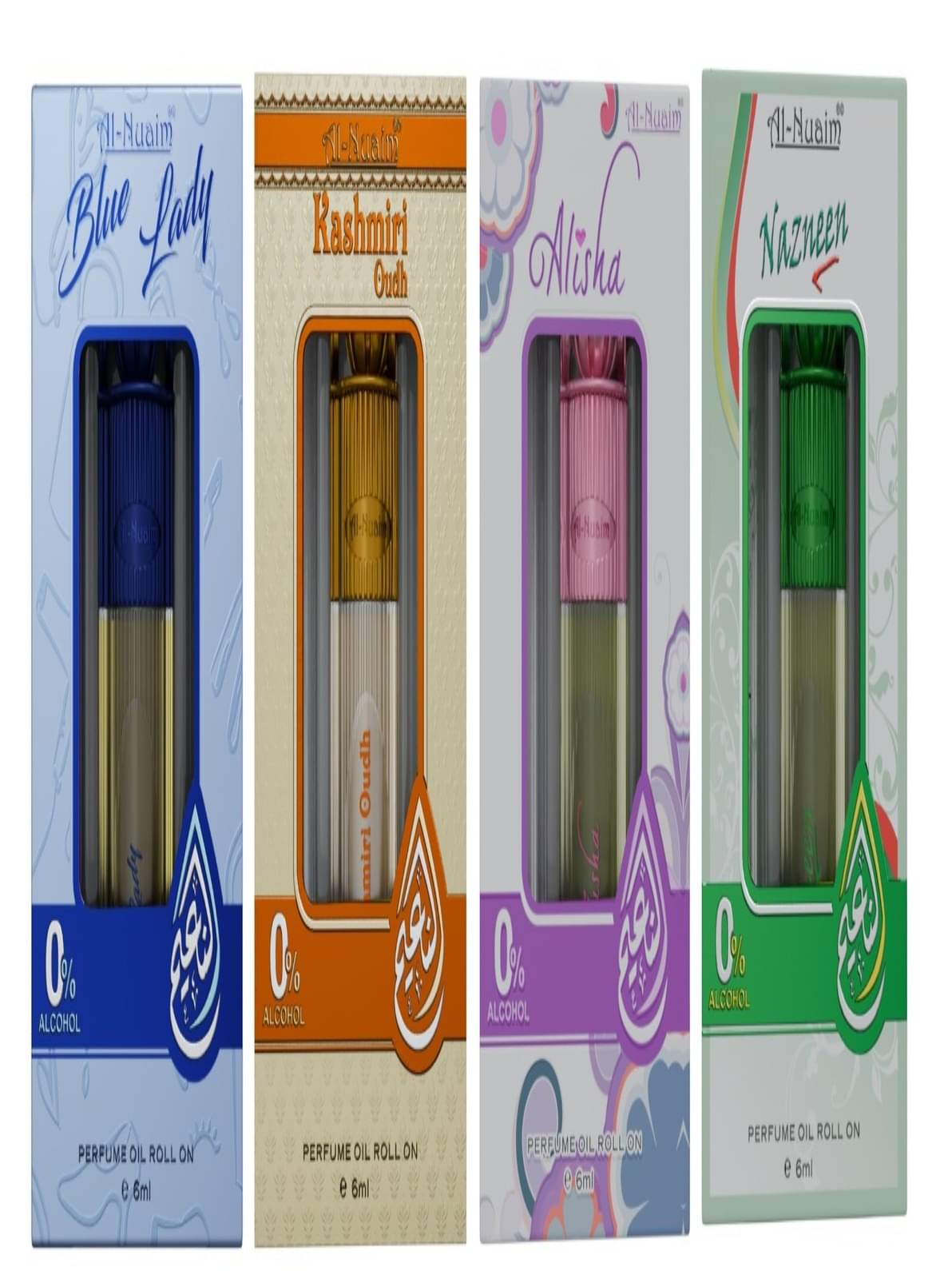     			Al-Nuaim Oud Non- Alcoholic Miniature Attar ( Pack of 4 )