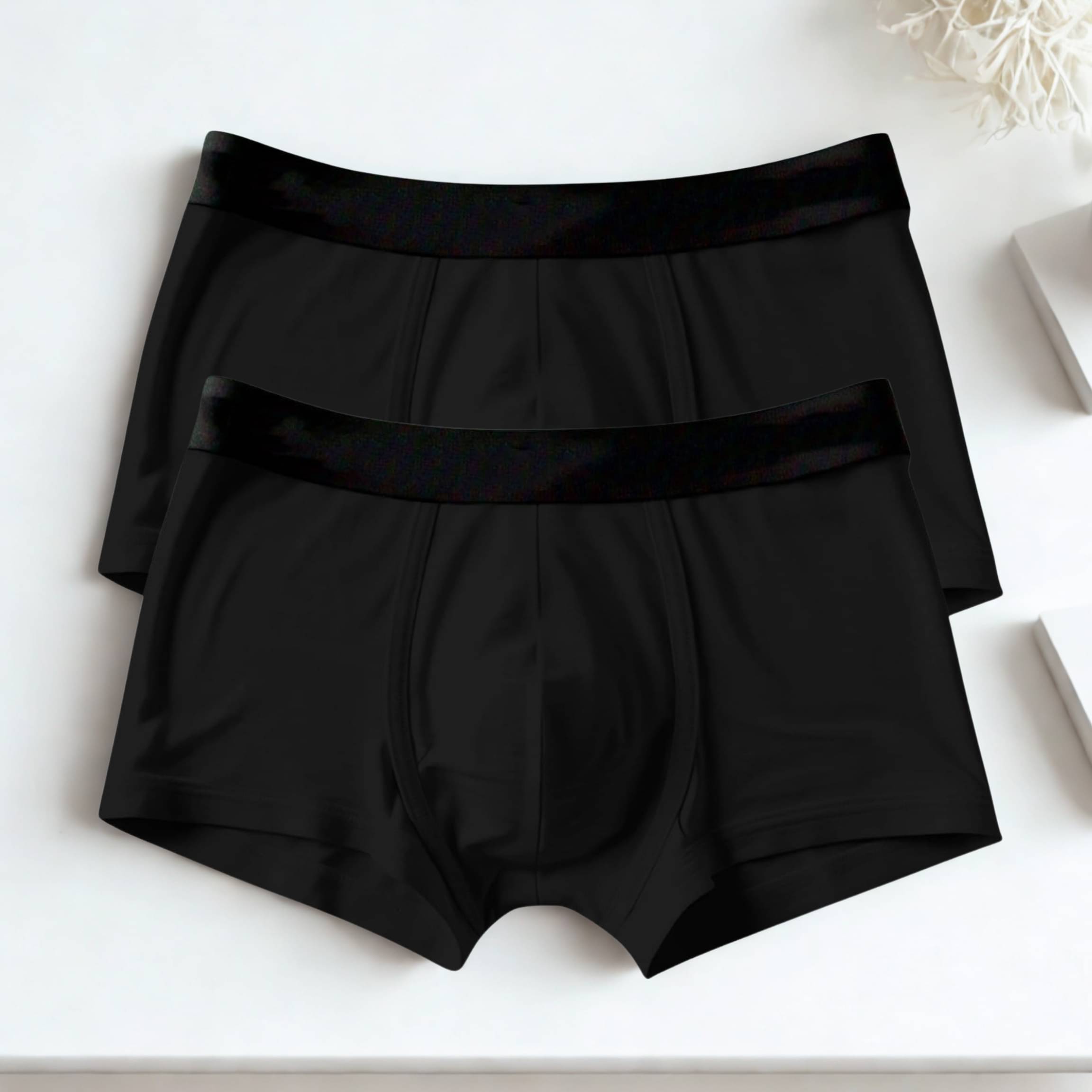 Albatross in Highsky Pack of 2 Cotton Blend Trunks For Men's ( Black )     			Albatross in Highsky Pack of 2 Cotton Blend Trunks For Men's ( Black )