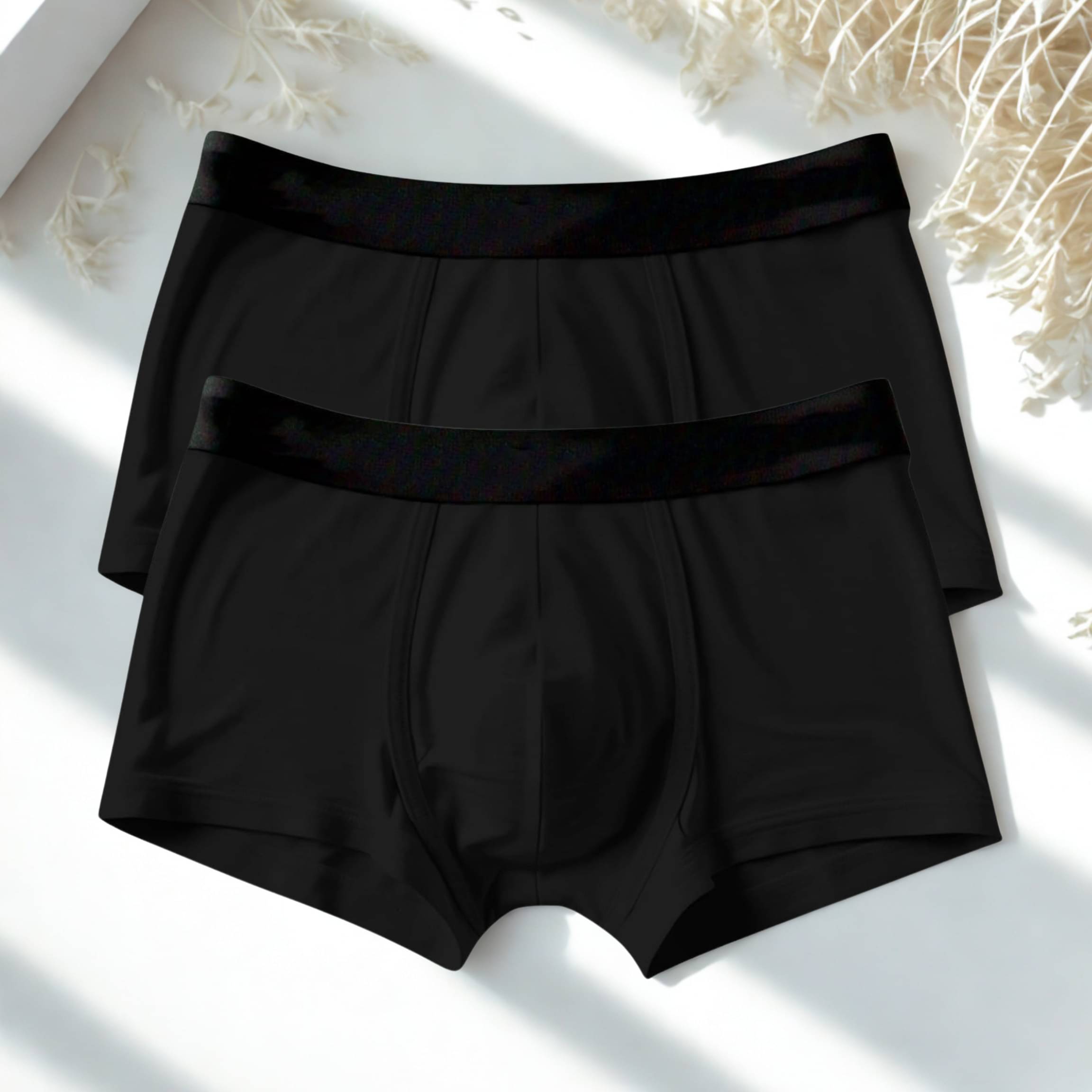 Albatross in Highsky Pack of 2 Cotton Blend Trunks For Men's ( Black ) Albatross in Highsky Pack of 2 Cotton Blend Trunks For Men's ( Black )