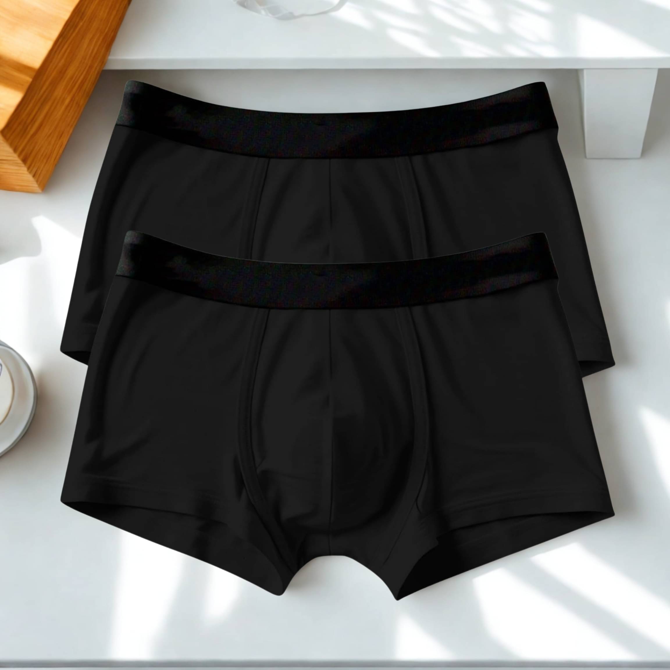     			Albatross in Highsky Pack of 2 Cotton Blend Trunks For Men's ( Black )