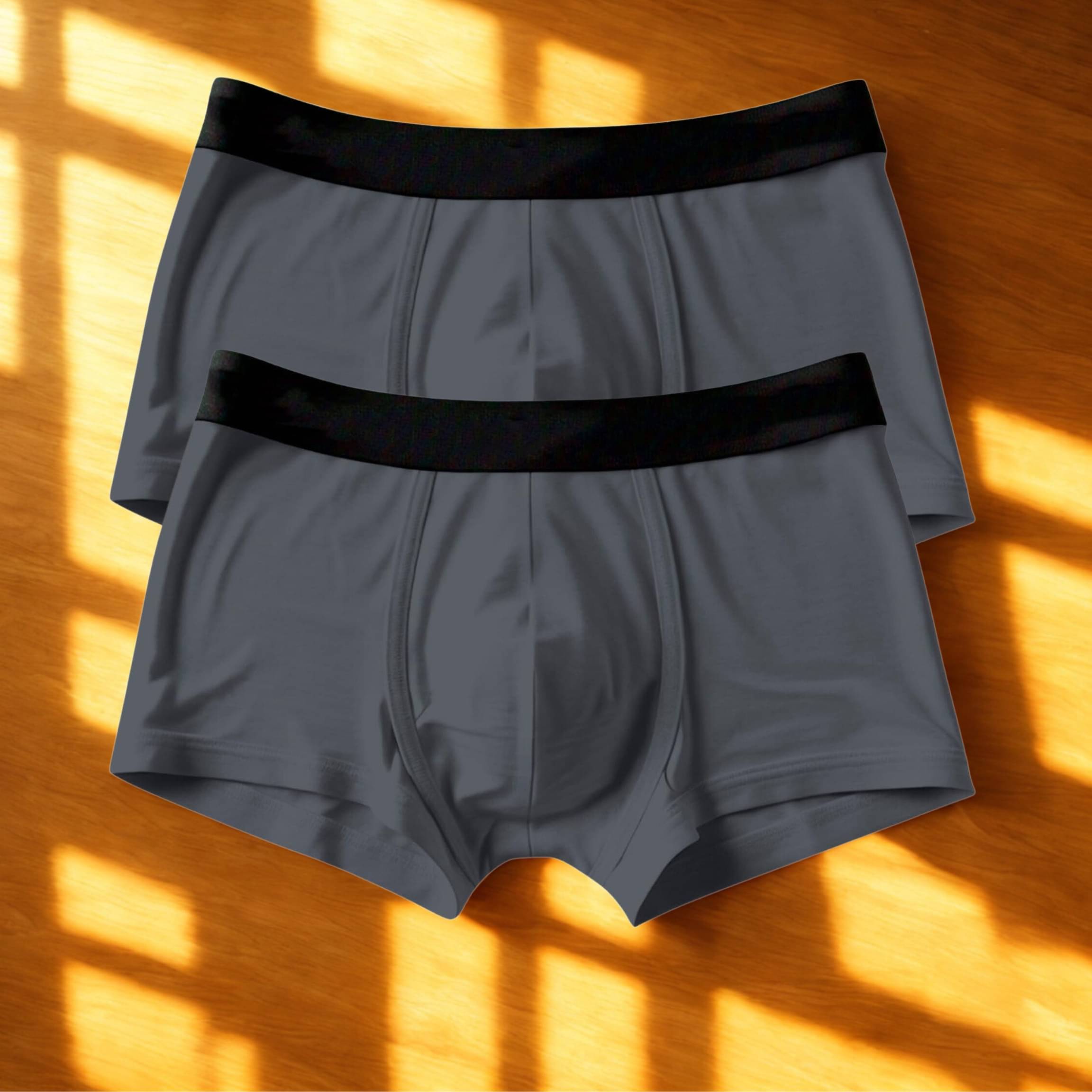 Albatross in Highsky Pack of 2 Cotton Blend Trunks For Men's ( Grey )     			Albatross in Highsky Pack of 2 Cotton Blend Trunks For Men's ( Grey )