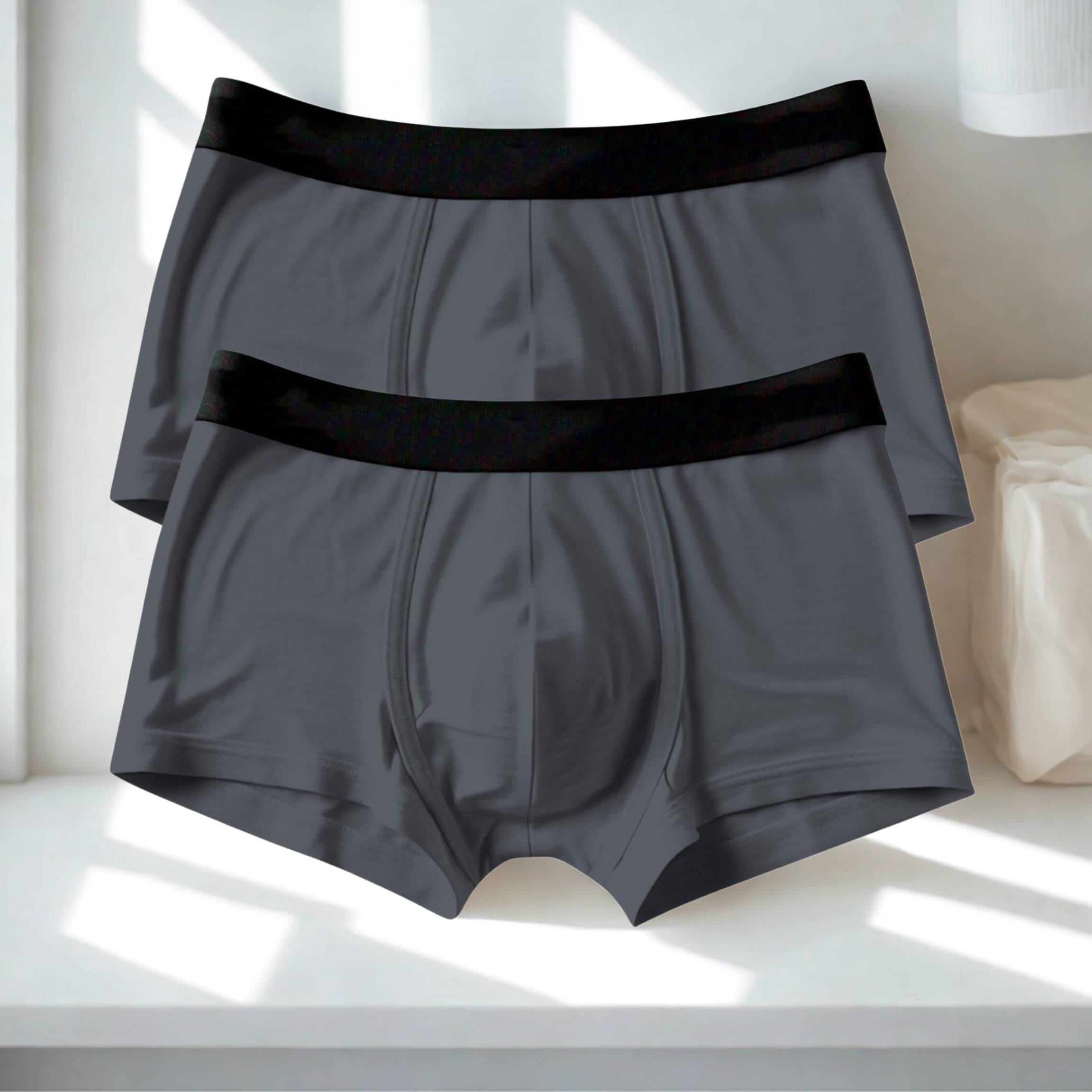 Albatross in Highsky Pack of 2 Cotton Blend Trunks For Men's ( Grey )     			Albatross in Highsky Pack of 2 Cotton Blend Trunks For Men's ( Grey )