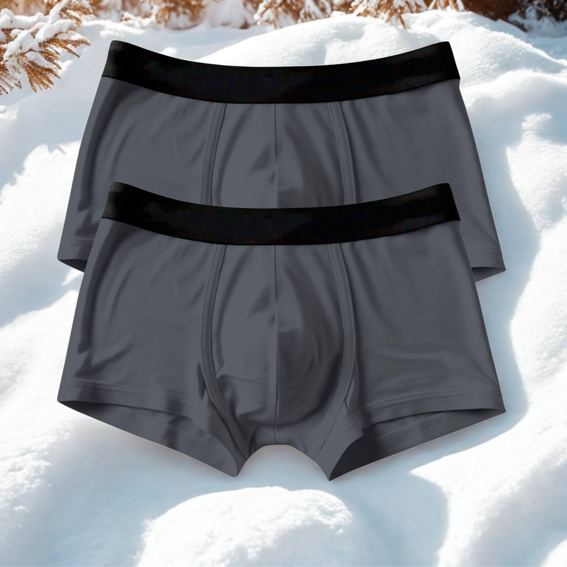 Albatross in Highsky Pack of 2 Cotton Blend Trunks For Men's ( Grey ) Albatross in Highsky Pack of 2 Cotton Blend Trunks For Men's ( Grey )