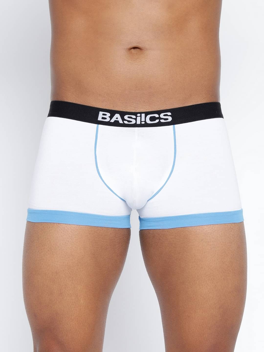     			BASIICS By La Intimo Pack of 1 Cotton Blend Trunks For Men's ( White )
