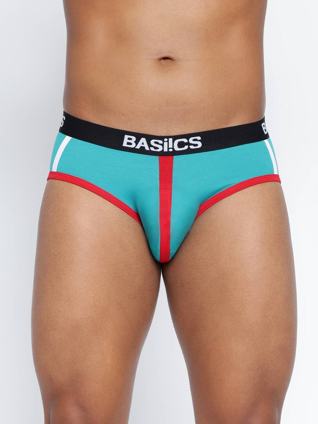     			BASIICS By La Intimo Pack of 1 Cotton Blend Briefs For Men's ( Turquoise )