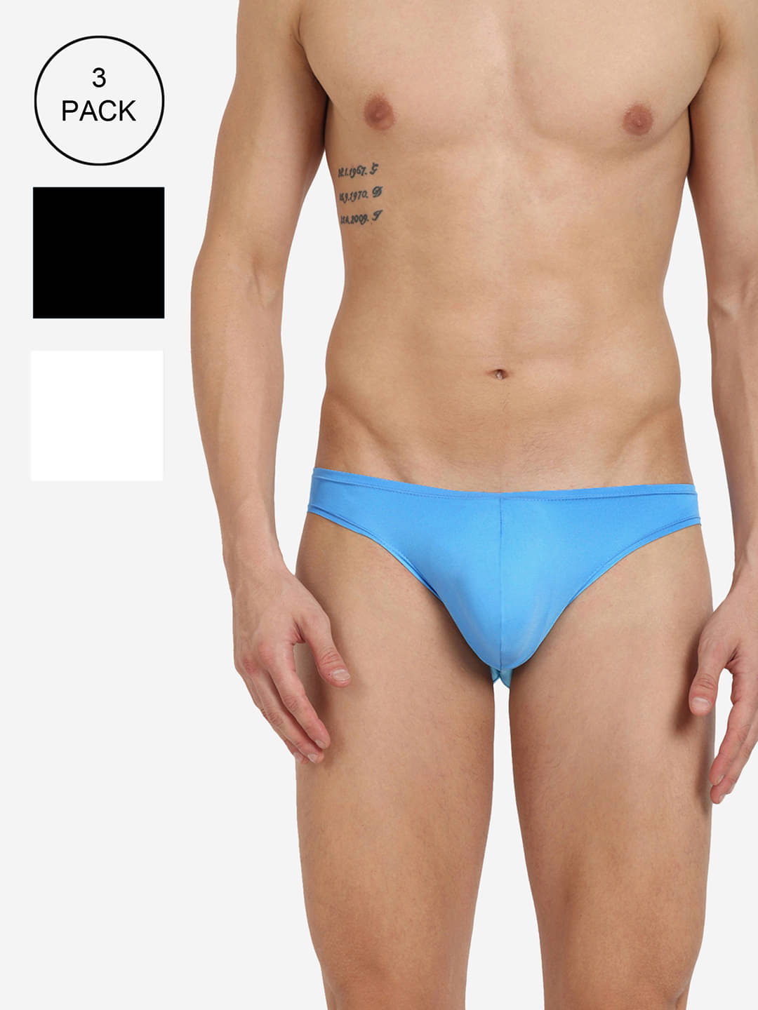     			BASIICS By La Intimo Pack of 3 Polyester Briefs For Men's ( Multicolor )