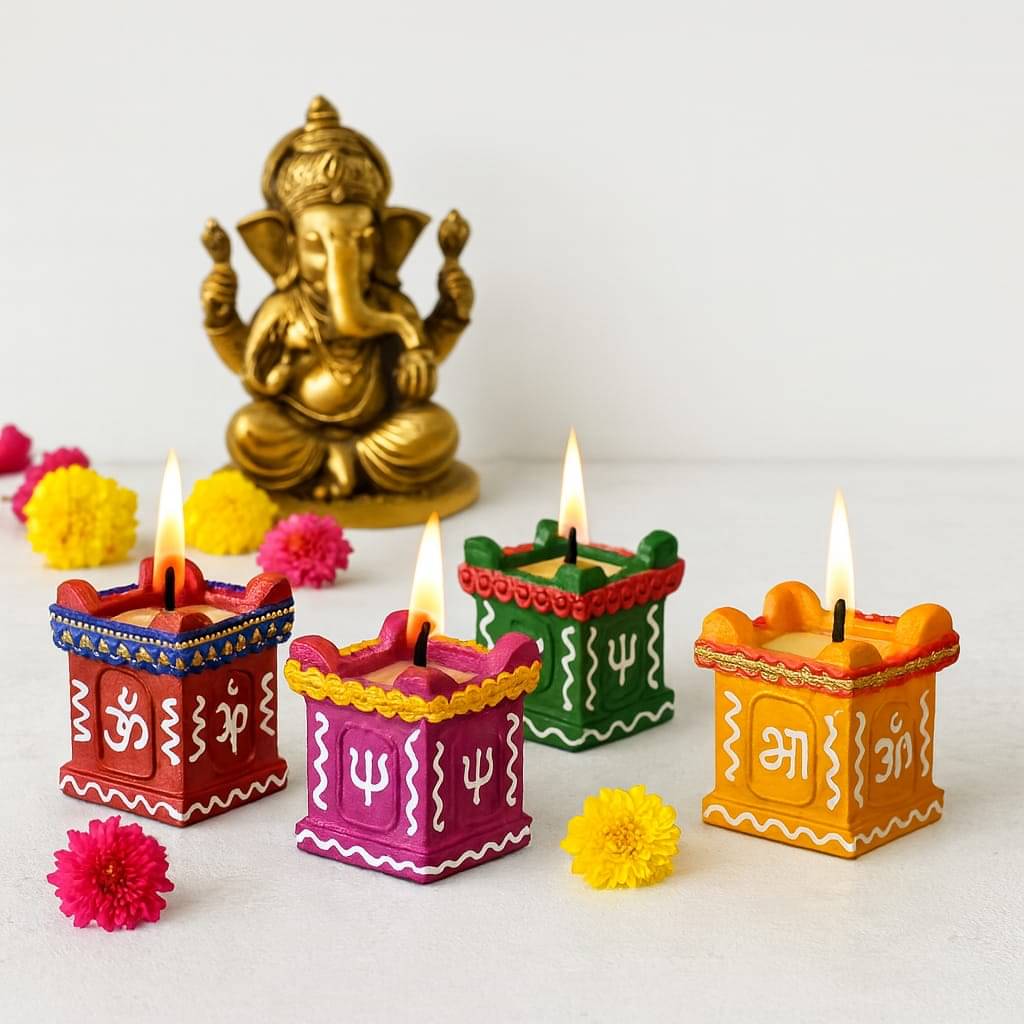     			BB BACKBENCHERS Terracotta Diwali Diya - Pack of 8