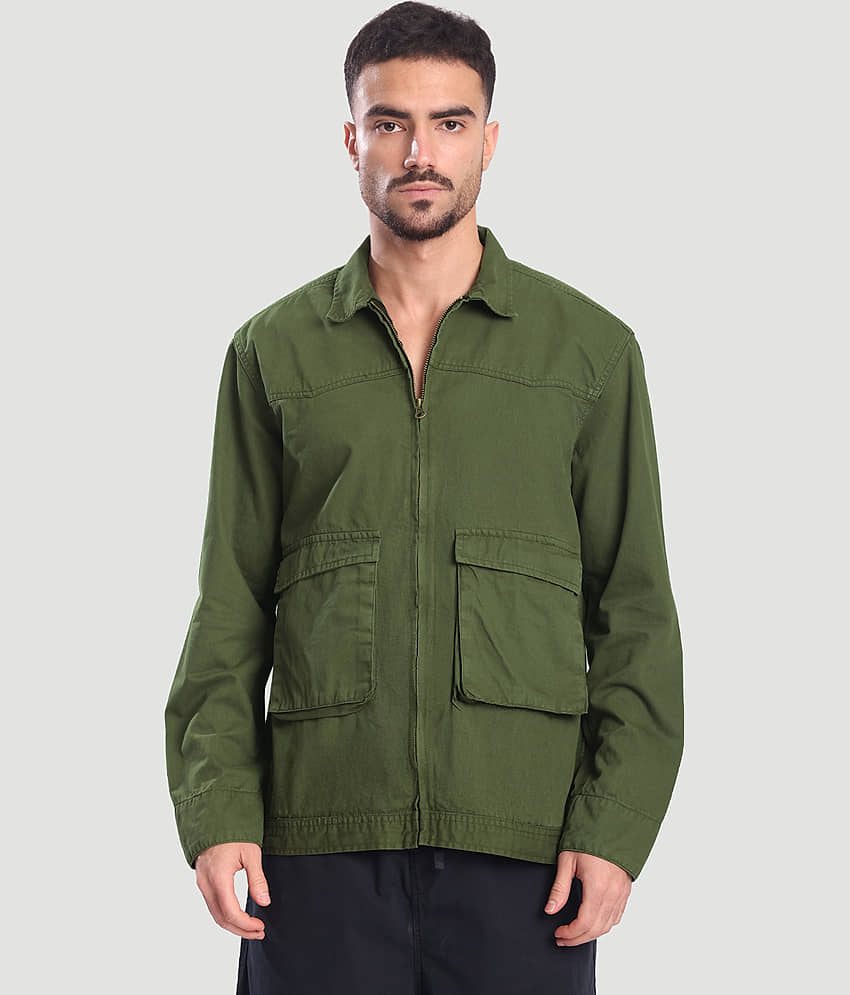 Bene Kleed Cotton Men's Casual Jacket - Olive ( Pack of 1 ) - Jackets & Coats | Buy online on ZillyBuy