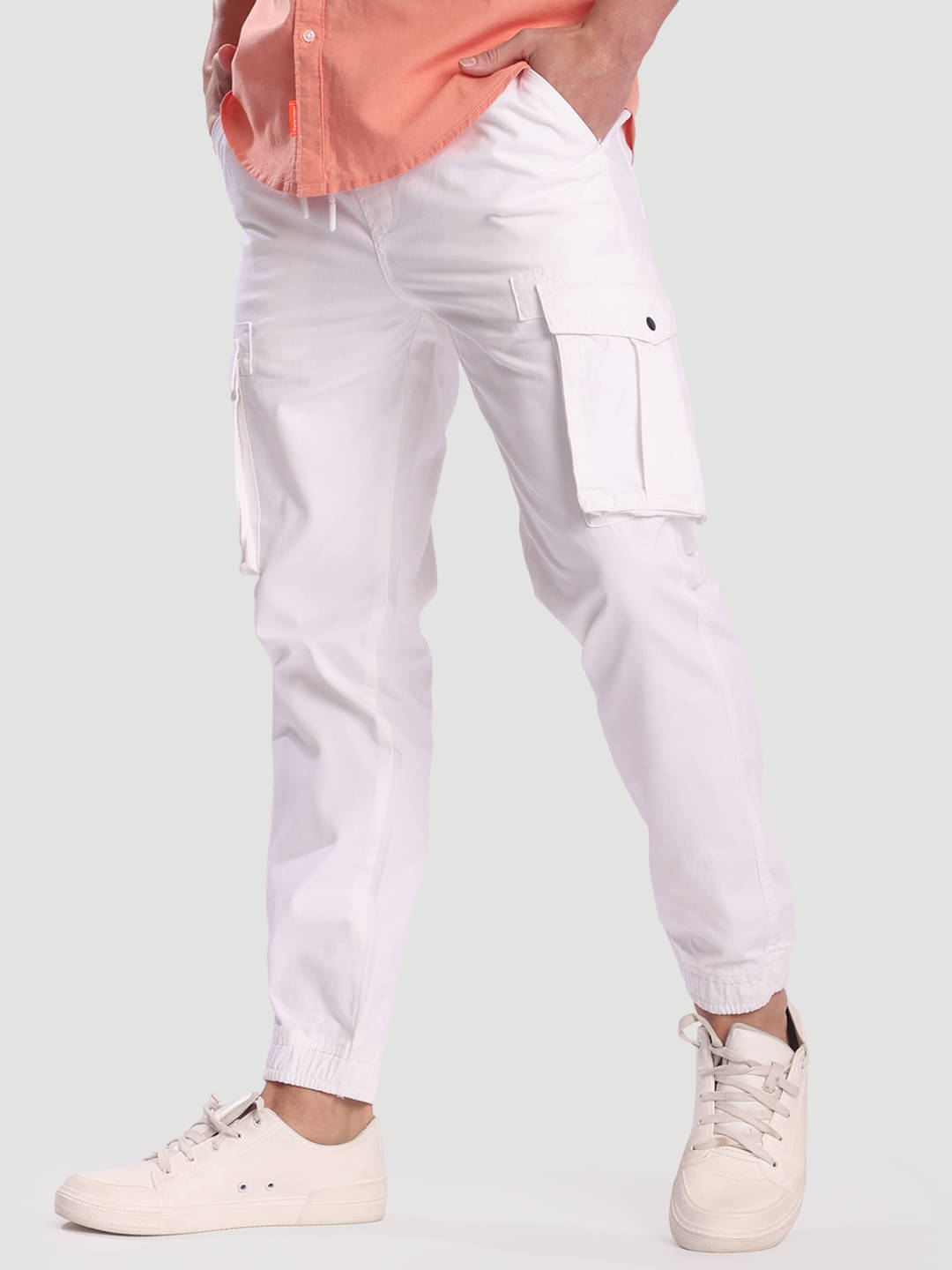     			Bene Kleed Relax Men's Cargos - White ( Pack of 1 )