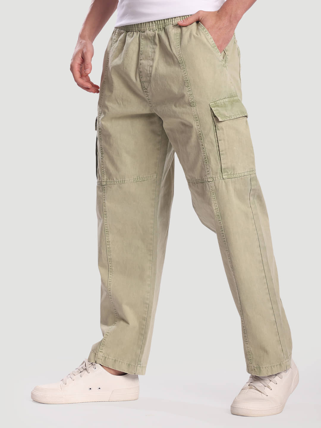 Bene Kleed Relax Men's Cargos - Olive ( Pack of 1 ) - Trousers | Buy online on ZillyBuy