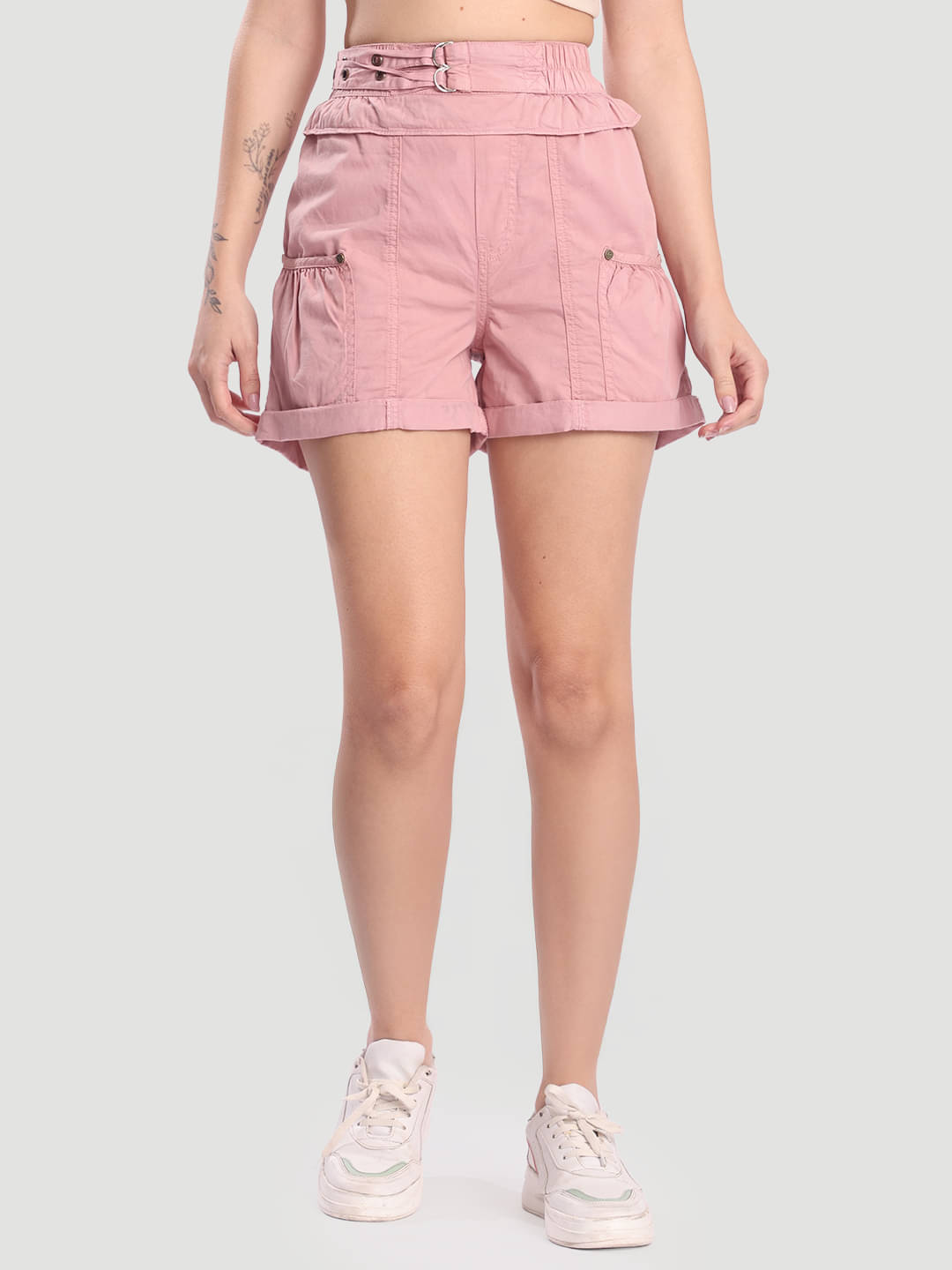     			Bene Kleed Women Cotton Regular Shorts ( Pink )