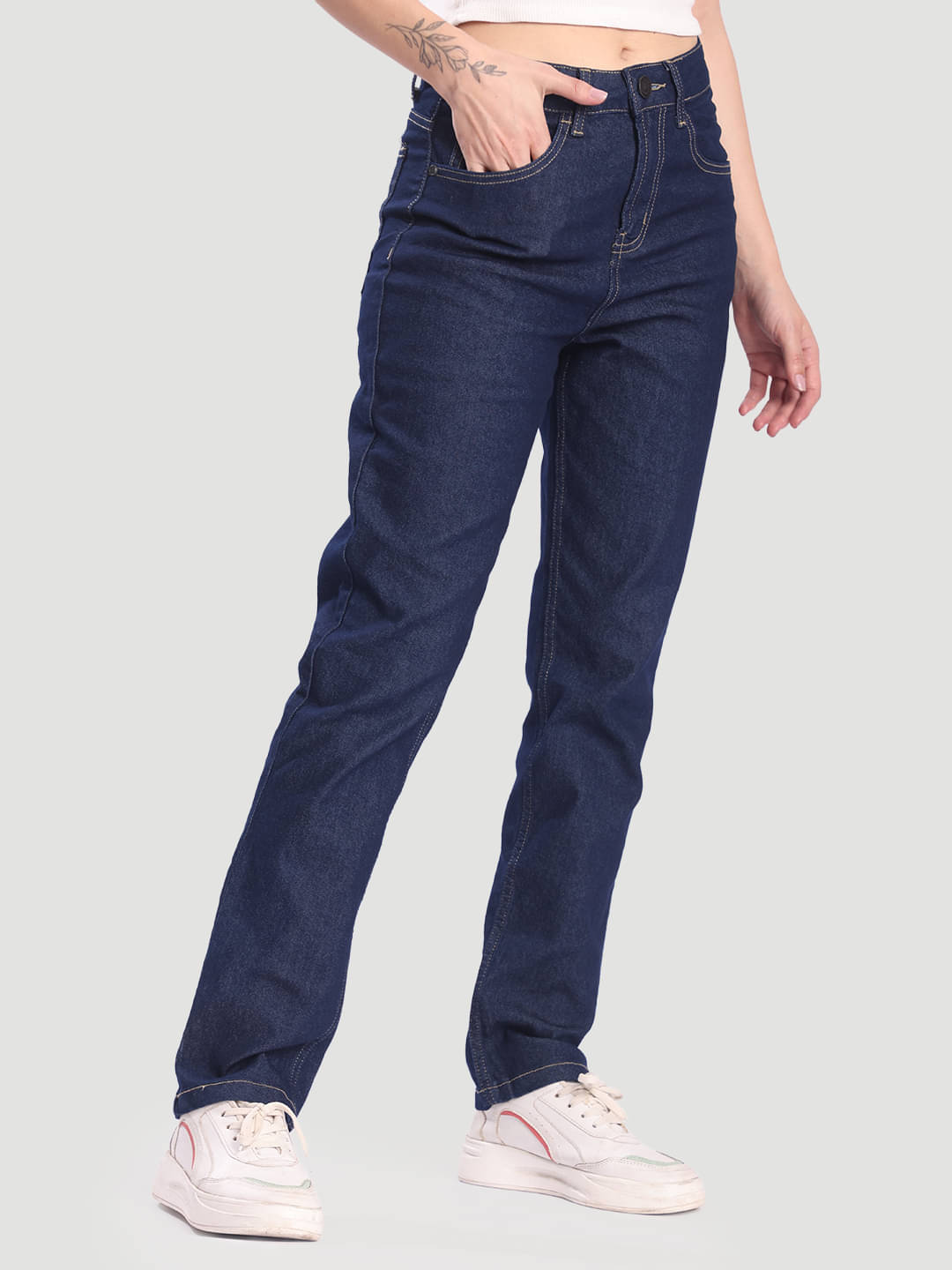     			Bene Kleed Women's Slim Fit Mid-Rise Jeans ( Navy Blue )