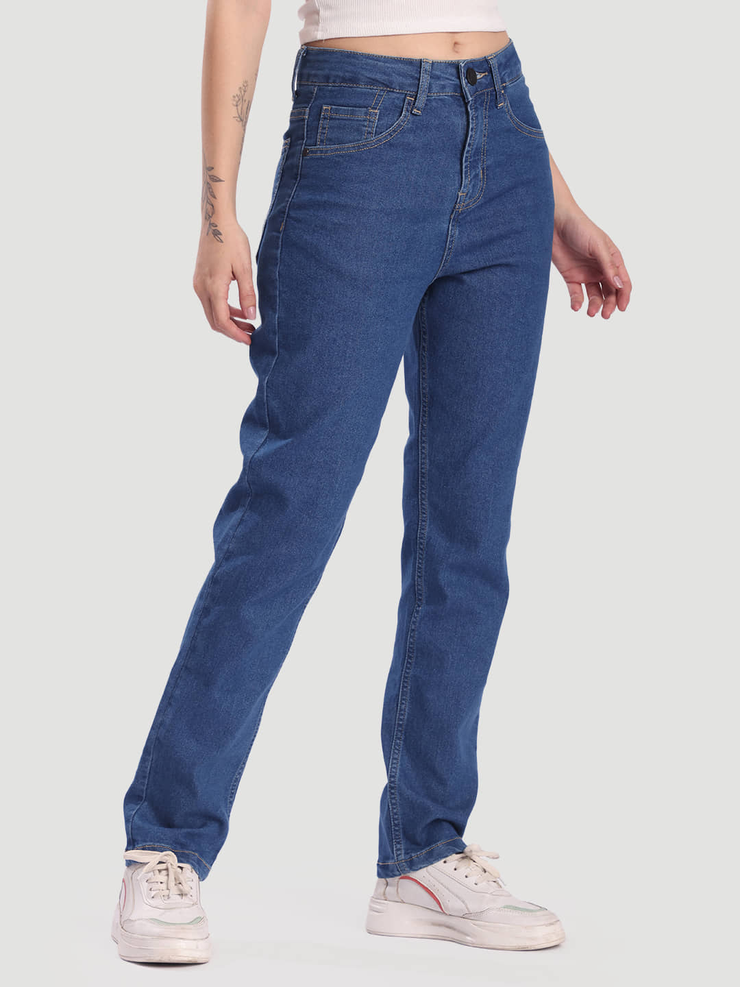 Bene Kleed Women's Slim Fit Mid-Rise Jeans ( Blue ) - Jeans | Buy online on ZillyBuy