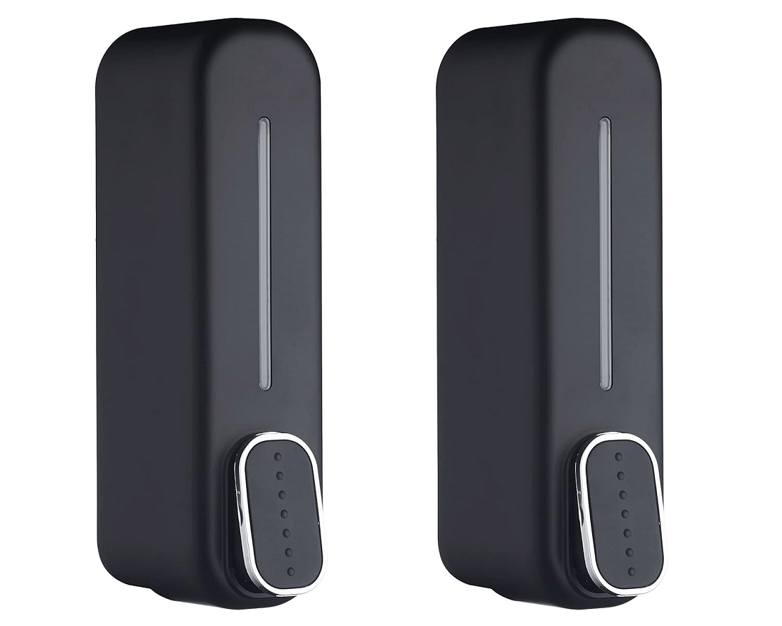 CIS Dolphin Soap Dispenser 400ml – Wall Mount Liquid Soap Dispenser for Bathroom & Kitchen (Black) (Pack of 2) CIS Dolphin Soap Dispenser 400ml – Wall Mount Liquid Soap Dispenser for Bathroom & Kitchen (Black) (Pack of 2)
