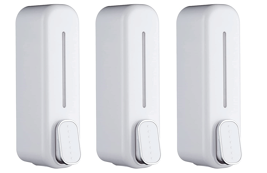 CIS Dolphin Soap Dispenser 400ml – Wall Mount Liquid Soap Dispenser for Bathroom & Kitchen (White) (Pack of 3) CIS Dolphin Soap Dispenser 400ml – Wall Mount Liquid Soap Dispenser for Bathroom & Kitchen (White) (Pack of 3)
