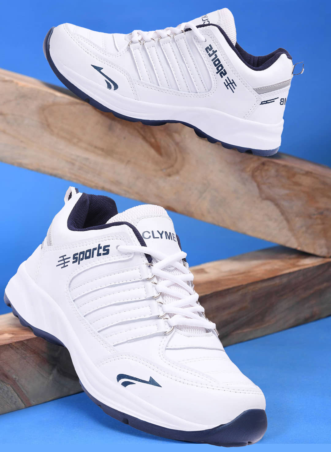 Clymb Cosco White Men's Sports Running Shoes - Sports Shoes | Buy online on ZillyBuy