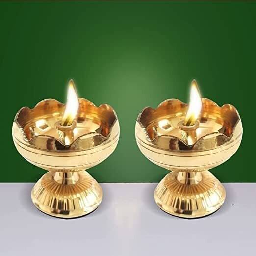     			FASHION BIZZ Gold LED Votive Candle 5 cm ( Pack of 2 )