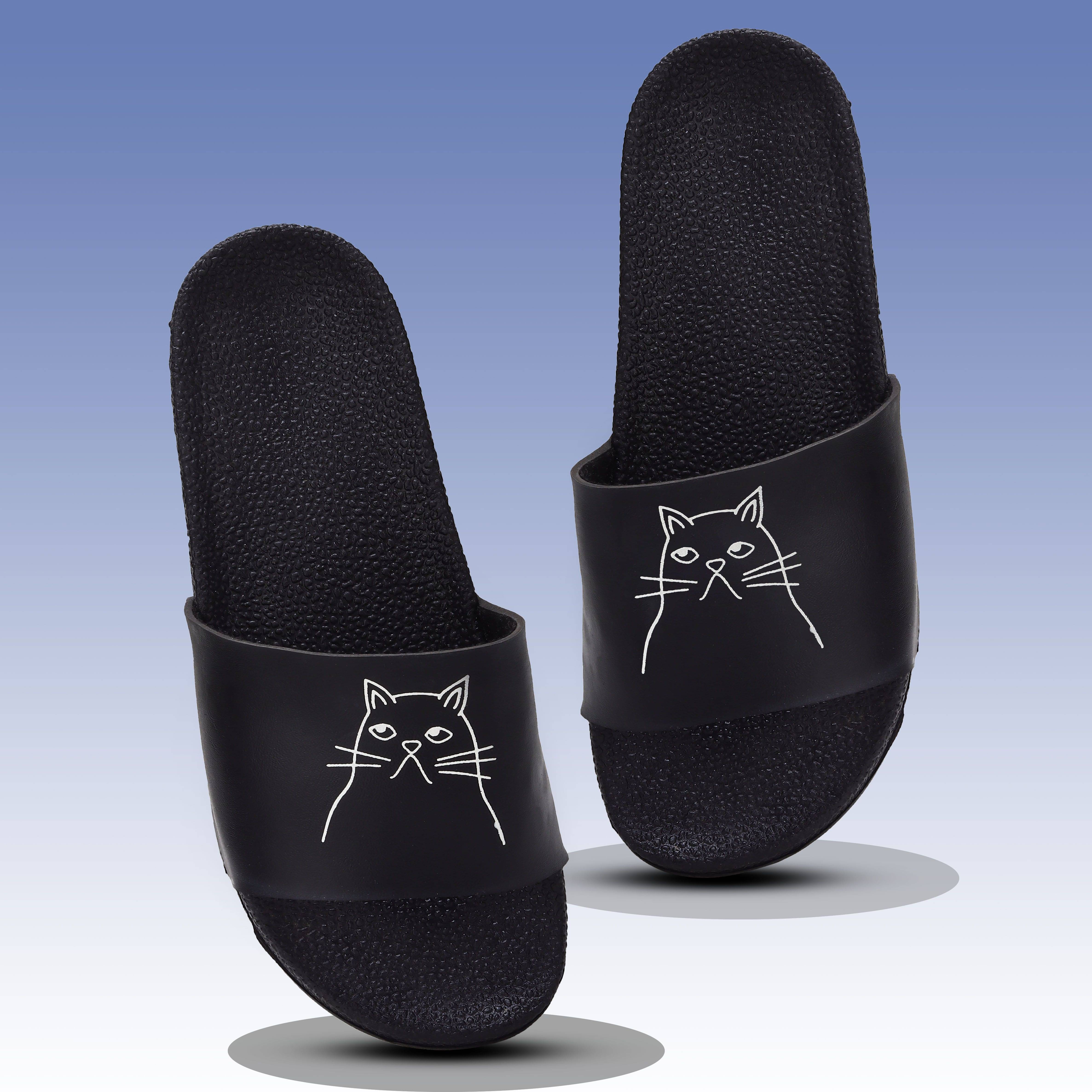     			LAVAVS Black Women's Flip Flop