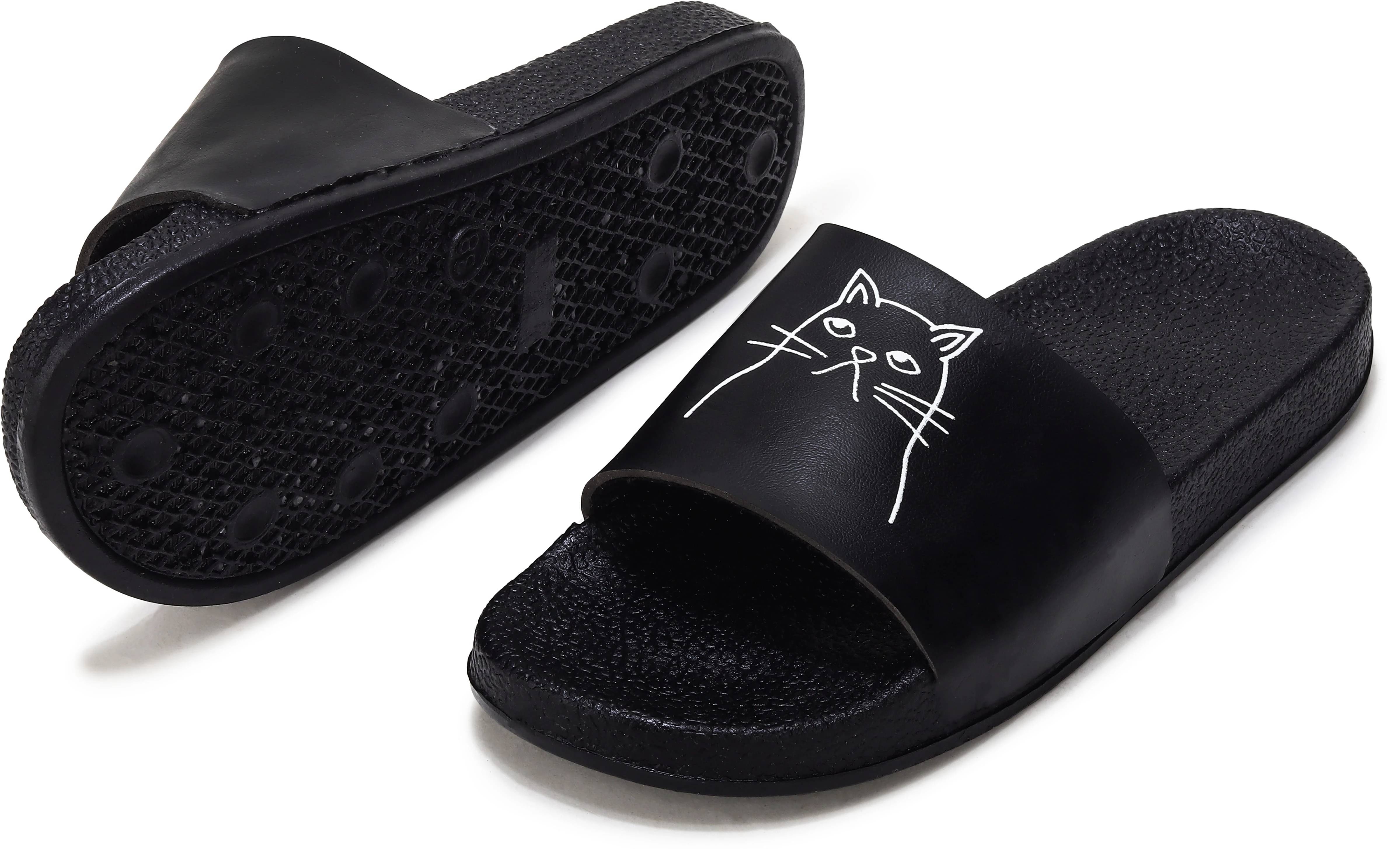     			LAVAVS Black Women's Flip Flop
