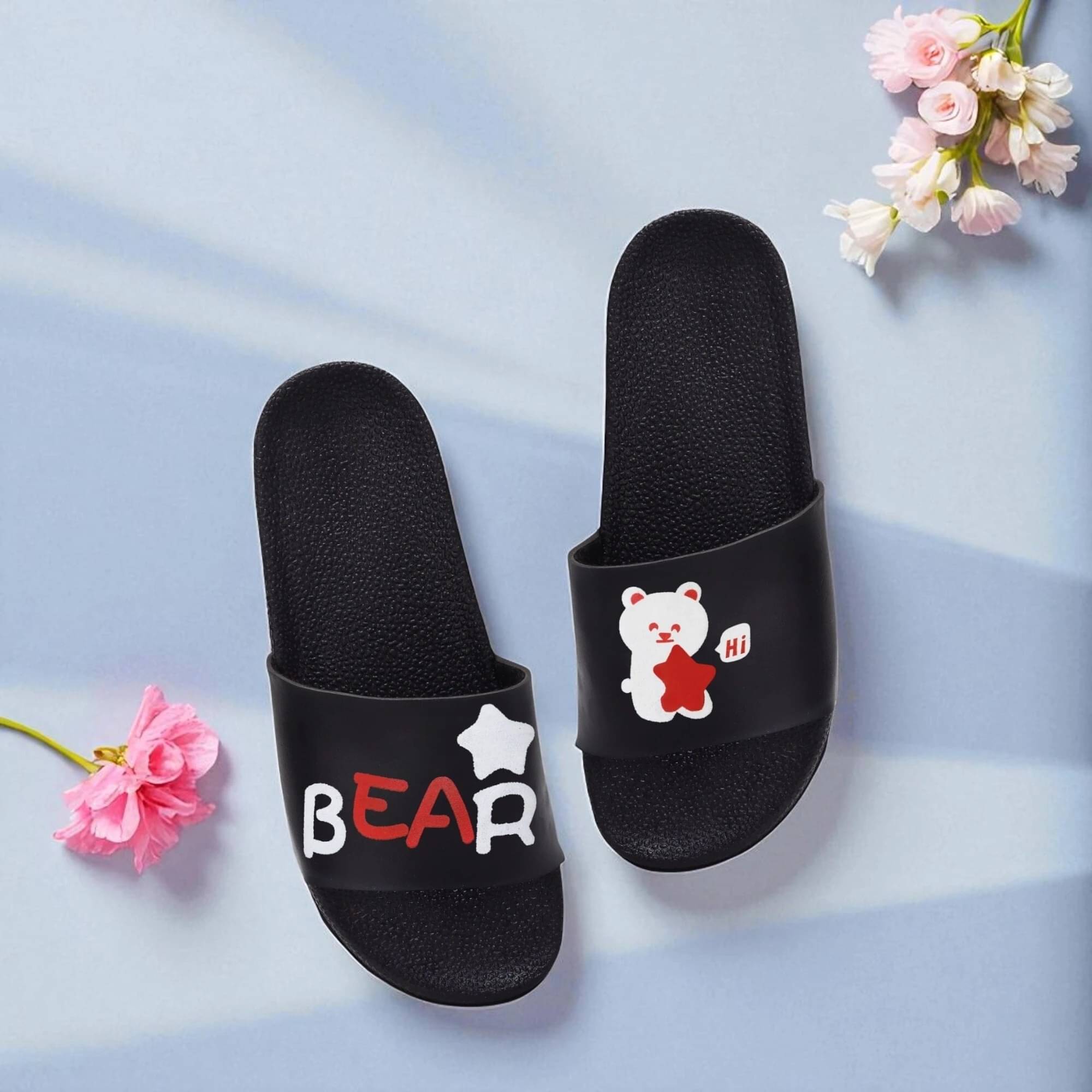     			LAVAVS Black Women's Flip Flop