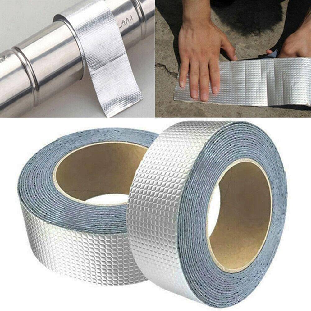     			Leakage Repair Waterproof Tape for Pipe Leakage Roof Water Leakage Solution (5 Meter), Waterproof Leakage Repair Adhesive Aluminium Foil Butyl Tape for Pipe Roof, roof leakage tape, Adhesive Tape, Leakage Repair Tape, Waterproof Leakage Repair tape