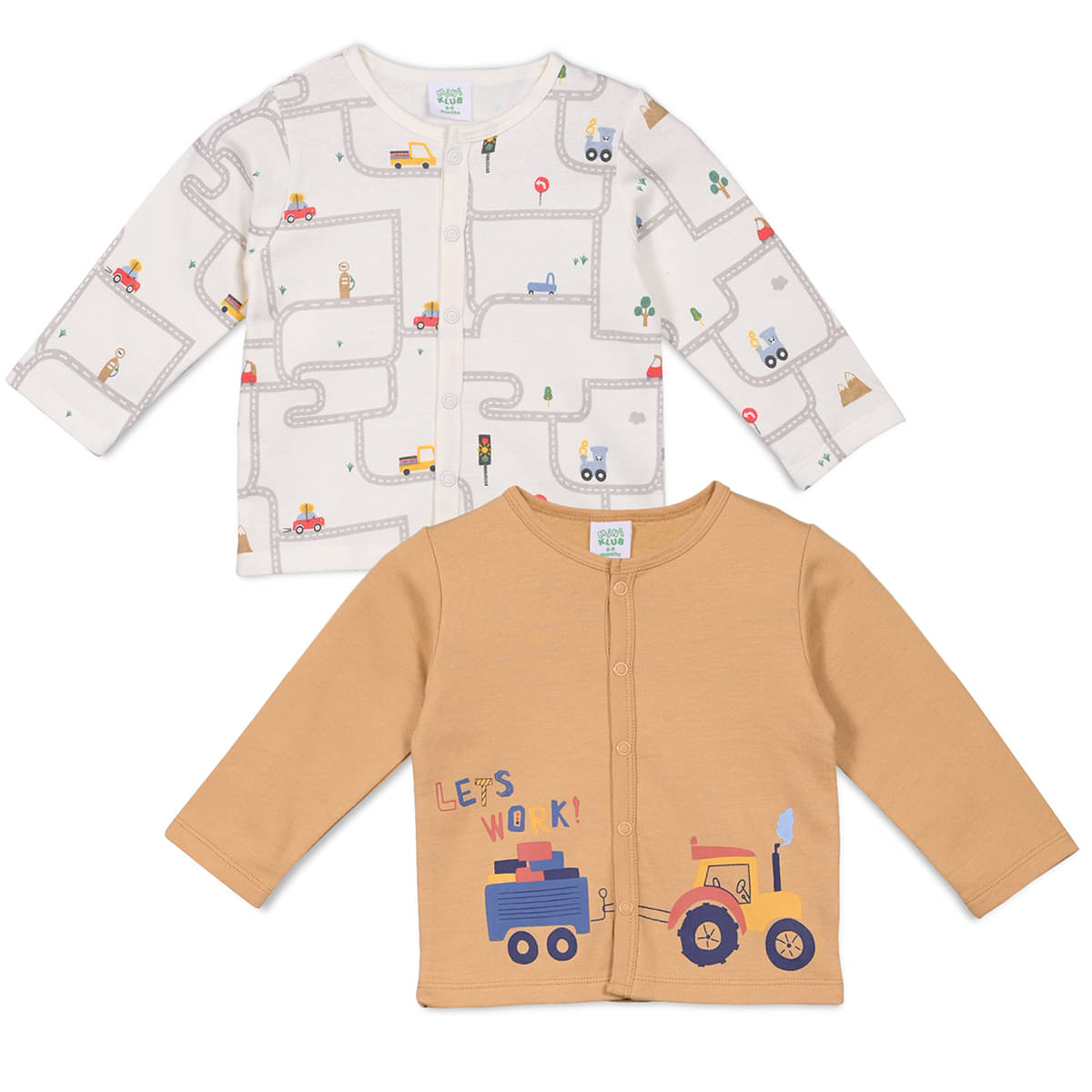     			MINI KLUB Pack of 2 Baby Boys Cotton Vest ( Multi )