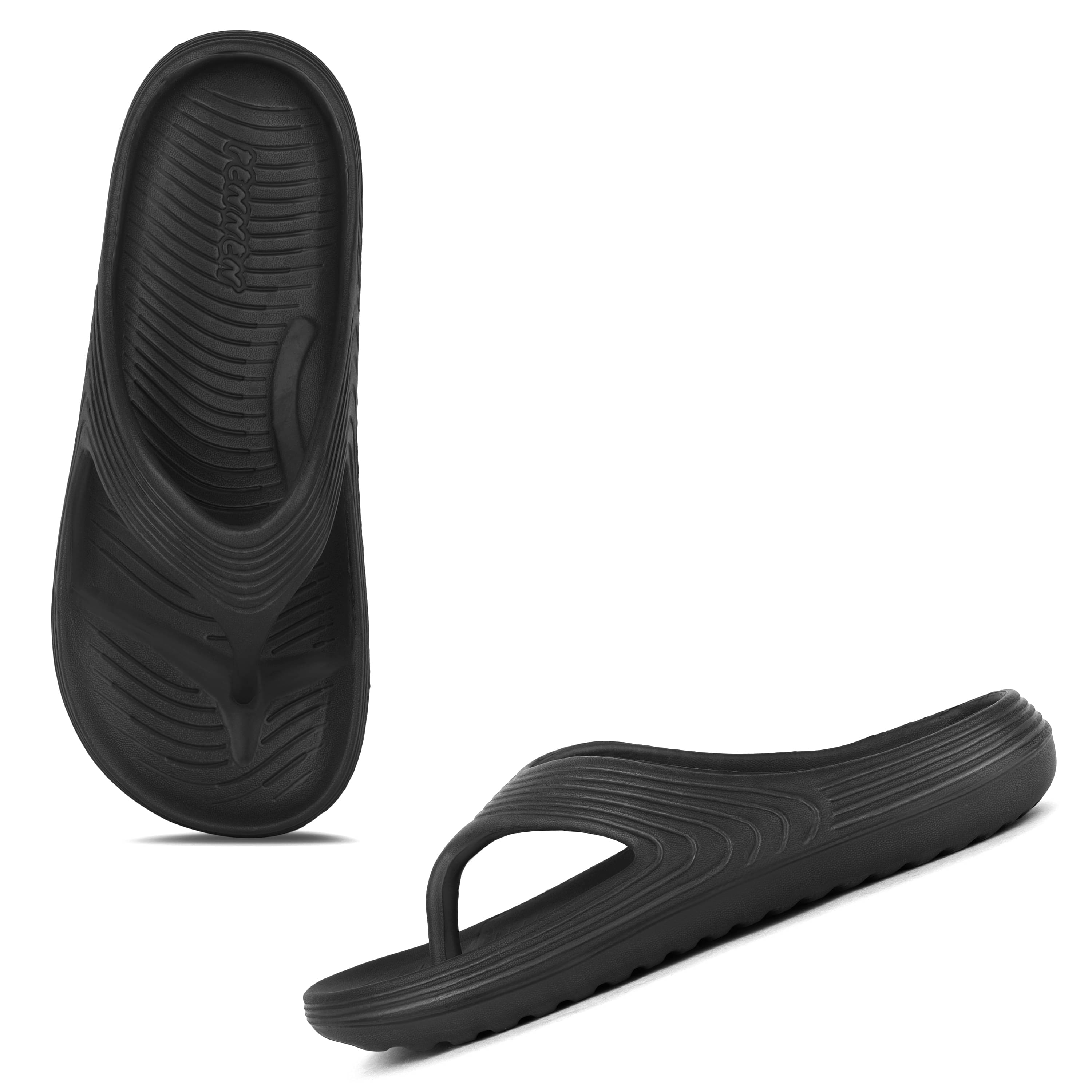     			PENNEN Black Men's Thong Flip Flop