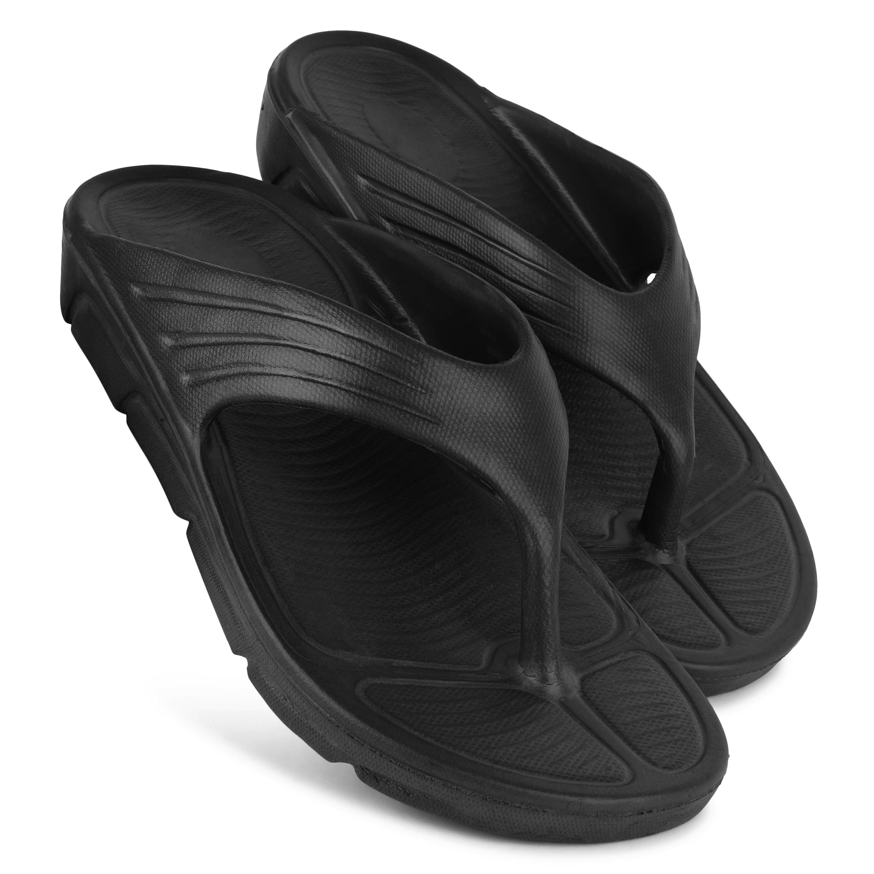     			PENNEN Black Men's Thong Flip Flop