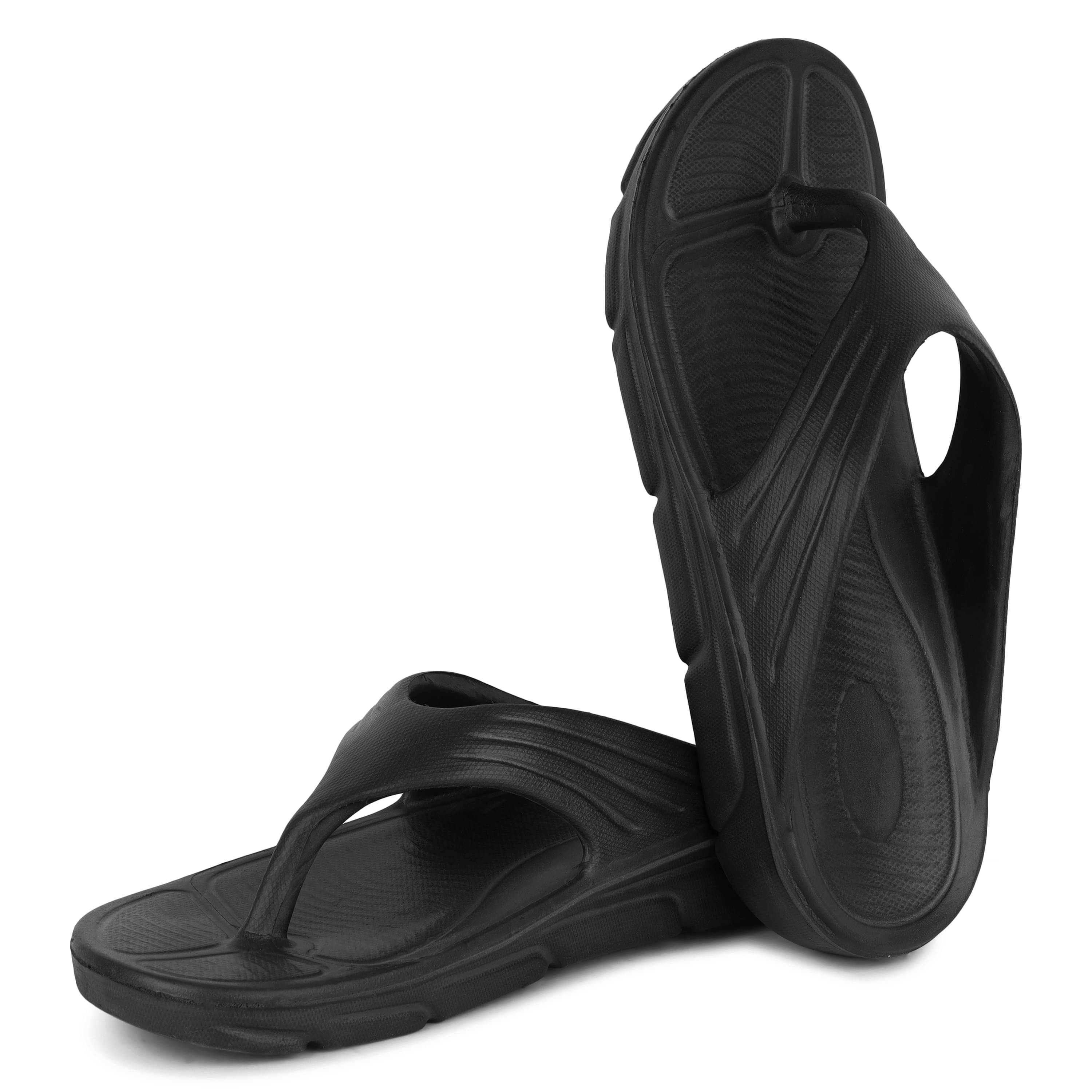     			PENNEN Black Men's Thong Flip Flop