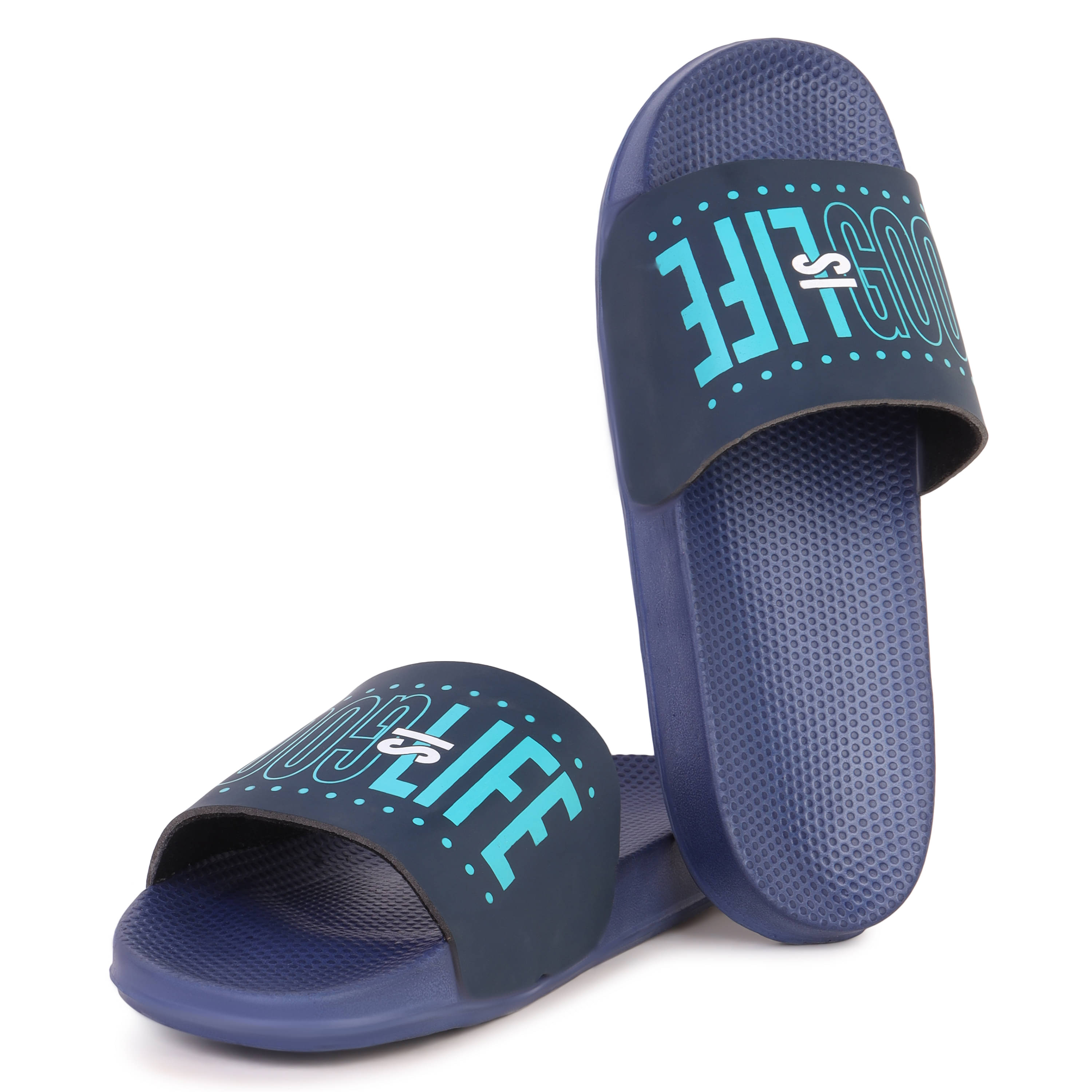     			PENNEN Blue Men's Thong Flip Flop