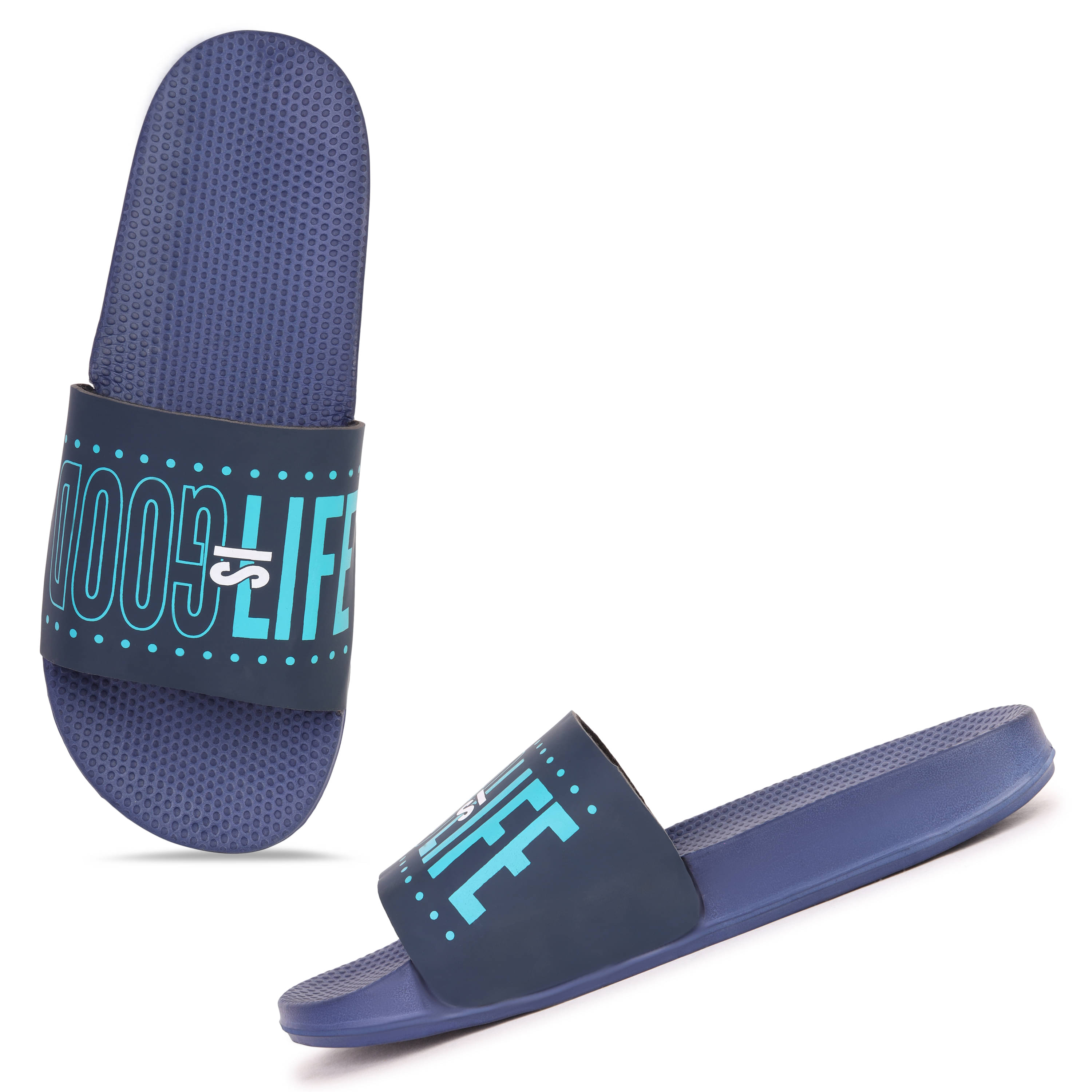     			PENNEN Blue Men's Thong Flip Flop