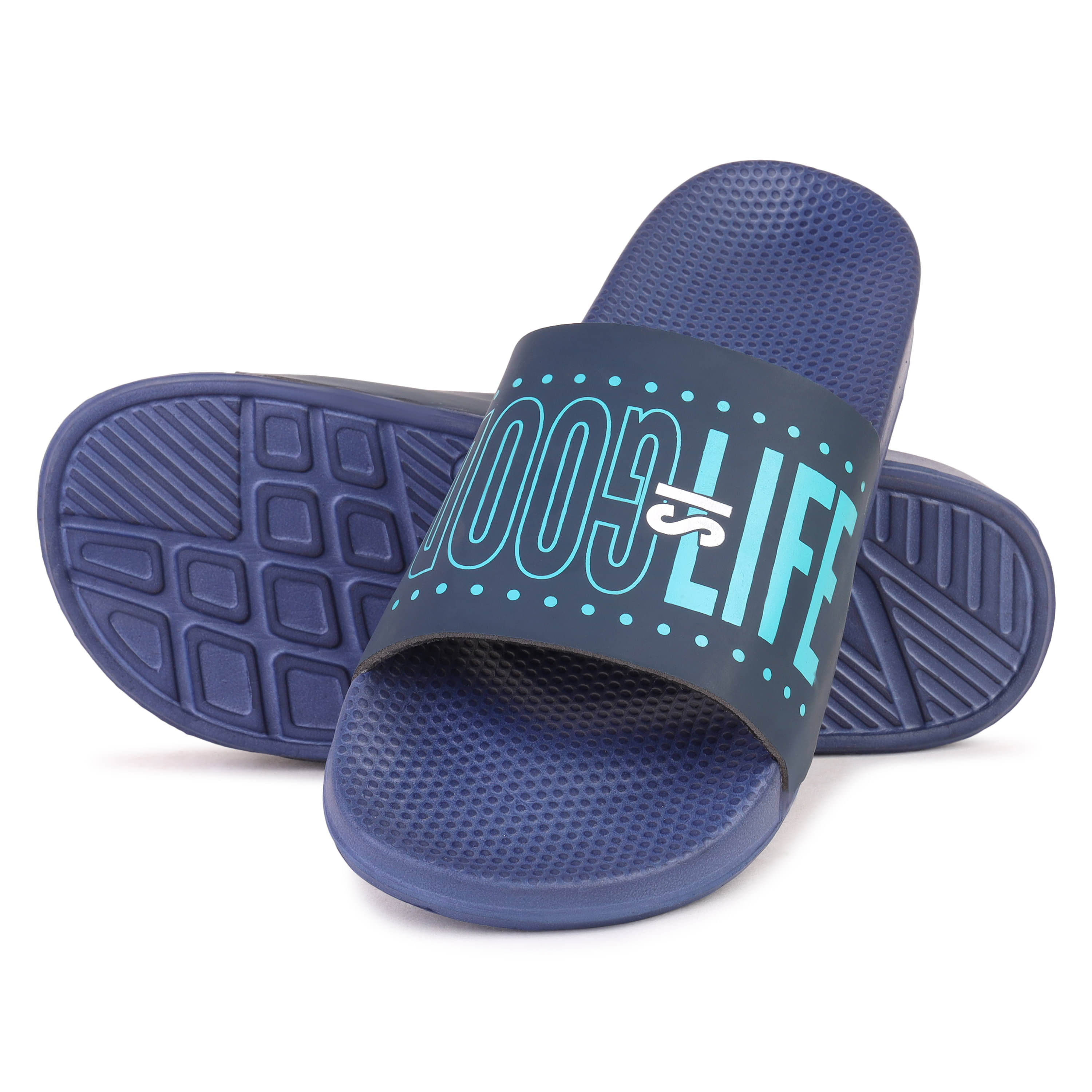     			PENNEN Blue Men's Thong Flip Flop