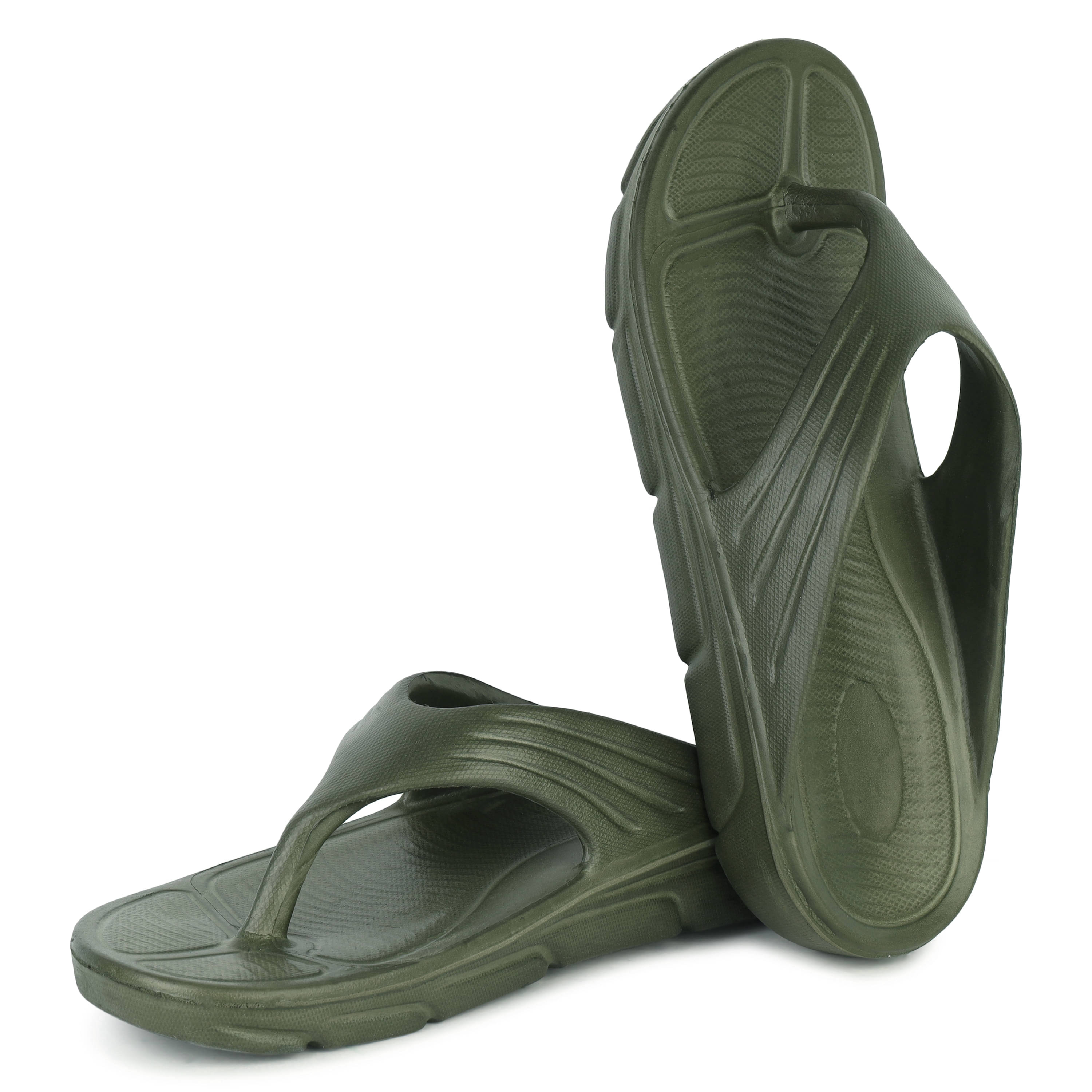     			PENNEN Green Men's Thong Flip Flop