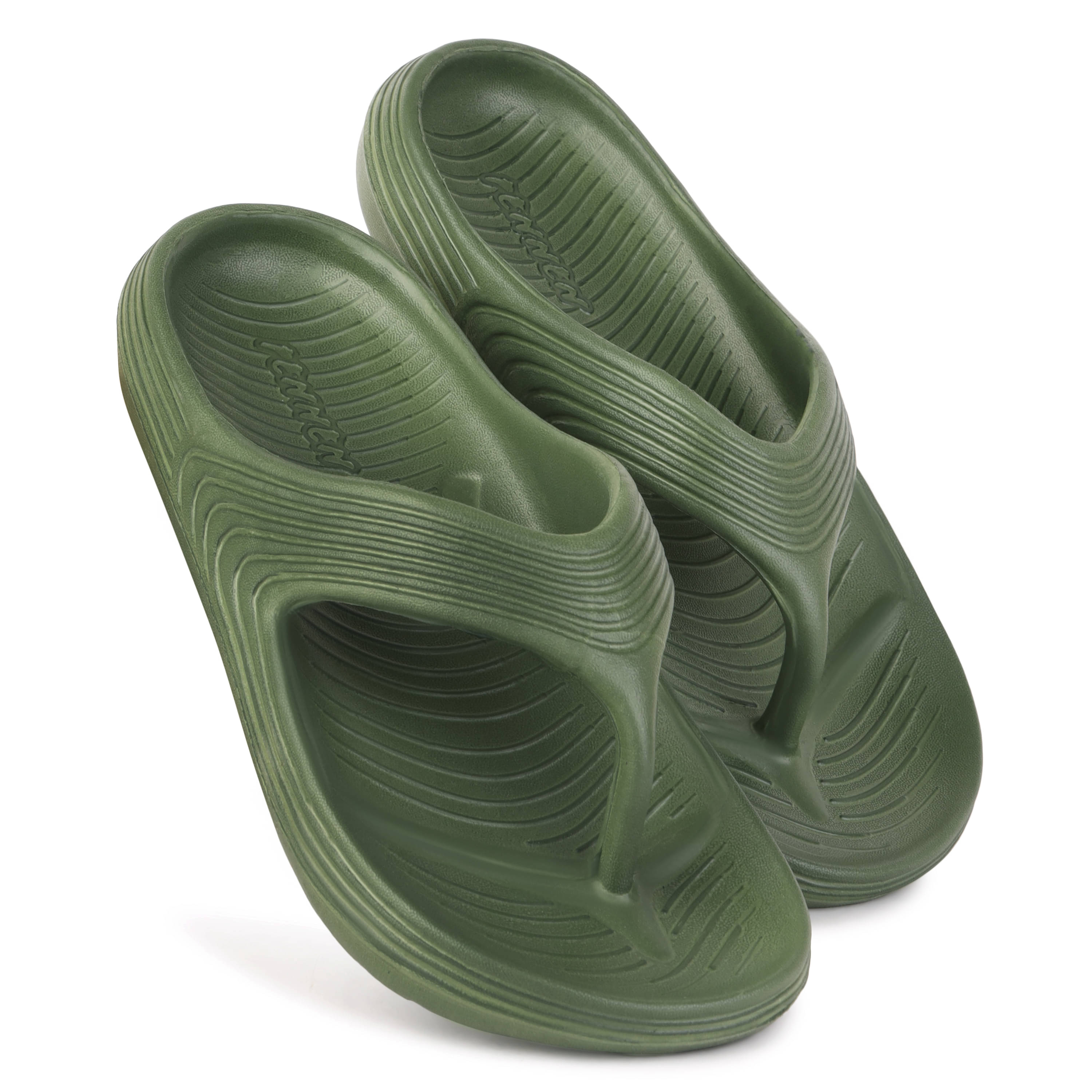     			PENNEN Green Men's Thong Flip Flop