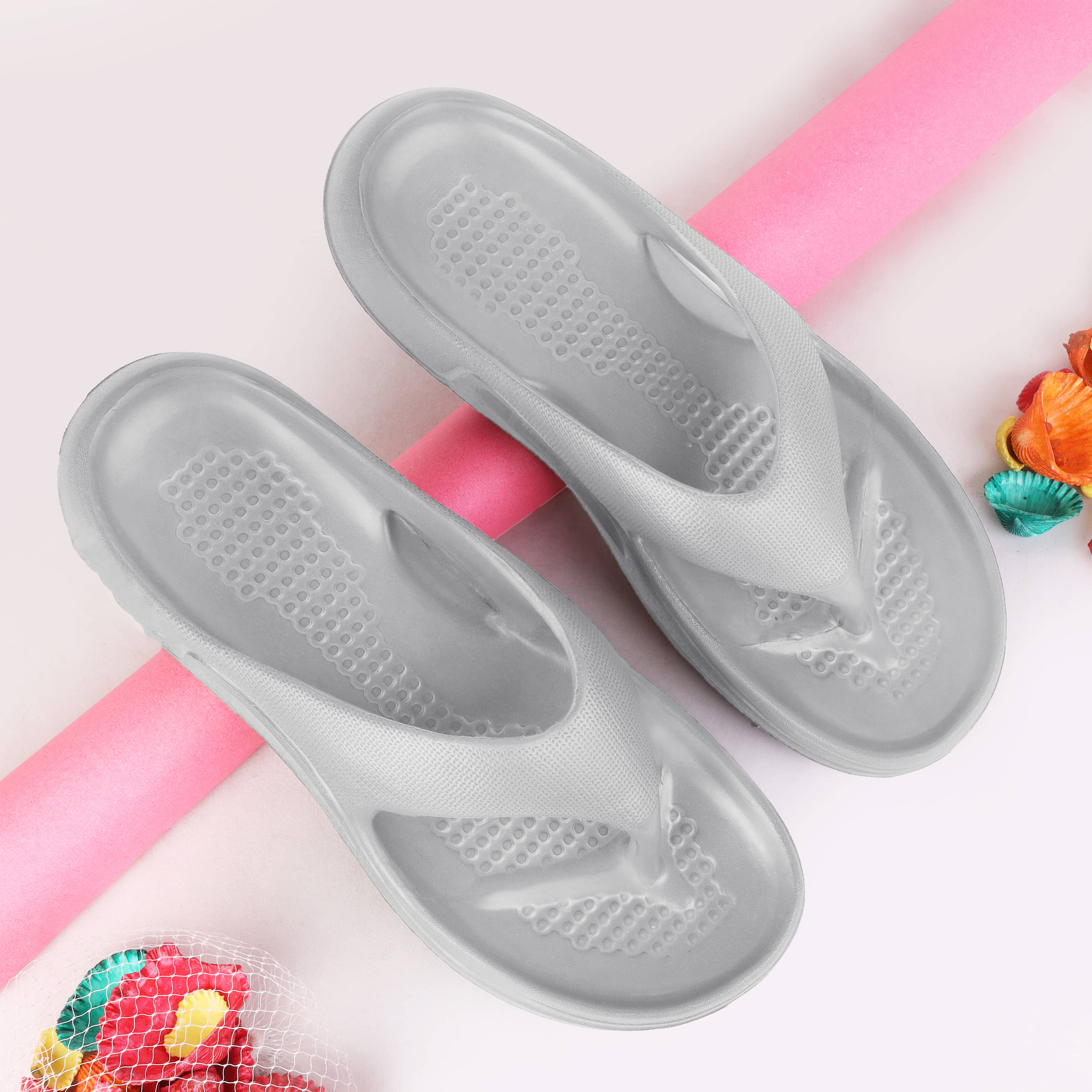     			PENNEN White Men's Thong Flip Flop